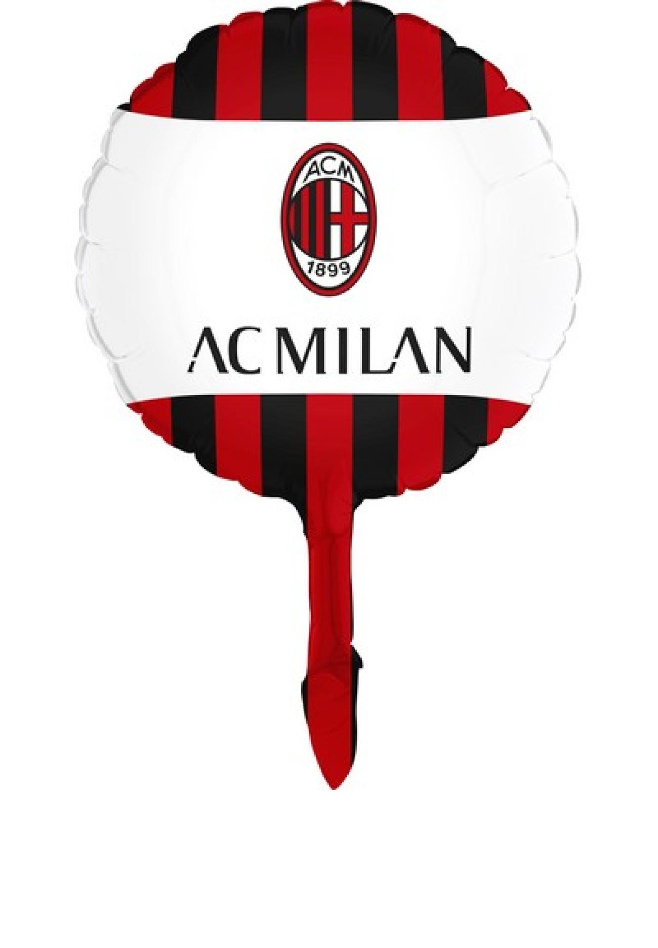 Pallone foil CON VALVOLA 9" - 23 cm Milan - SI GONFIA AD ARIA