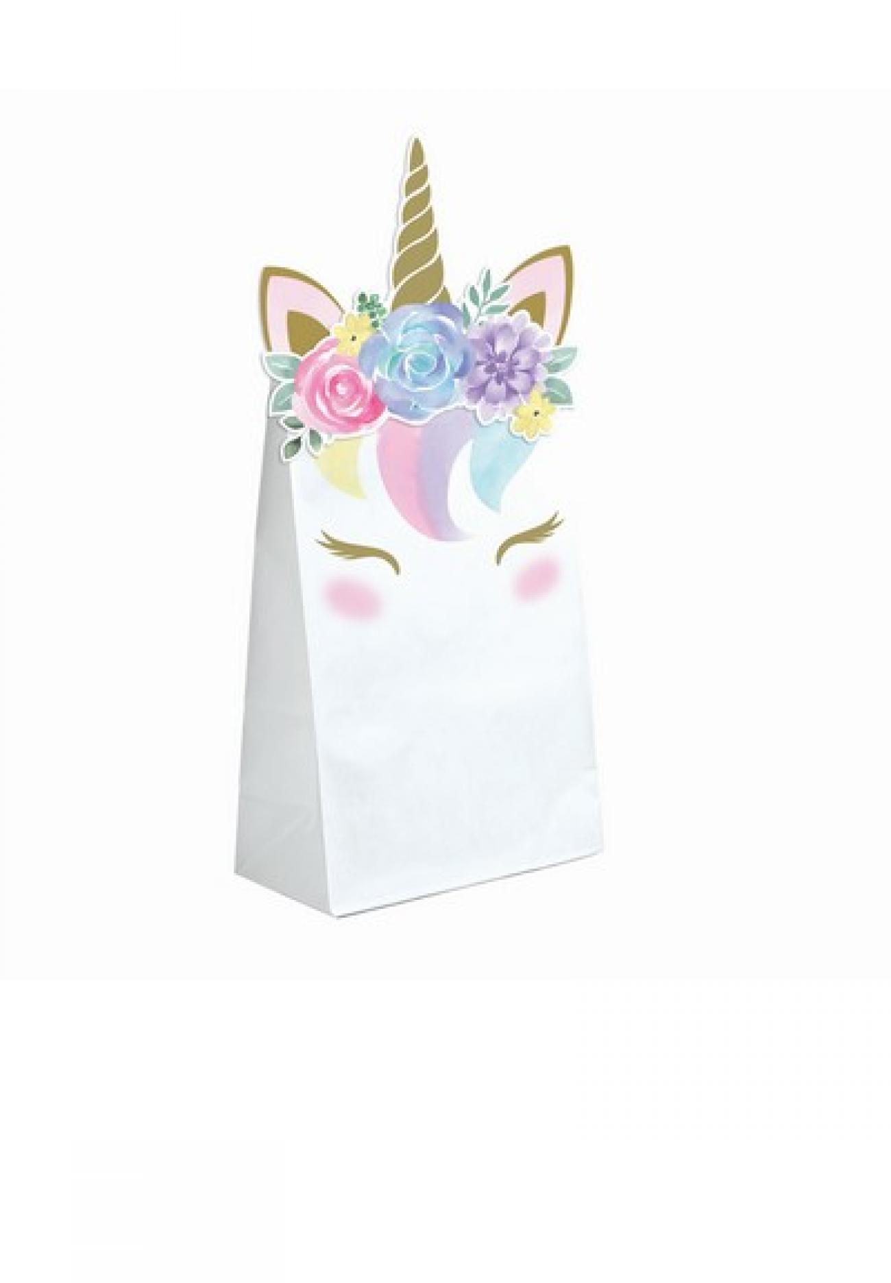 Loot Bag carta 20 x 11 cm Unicorno Baby 8 pz