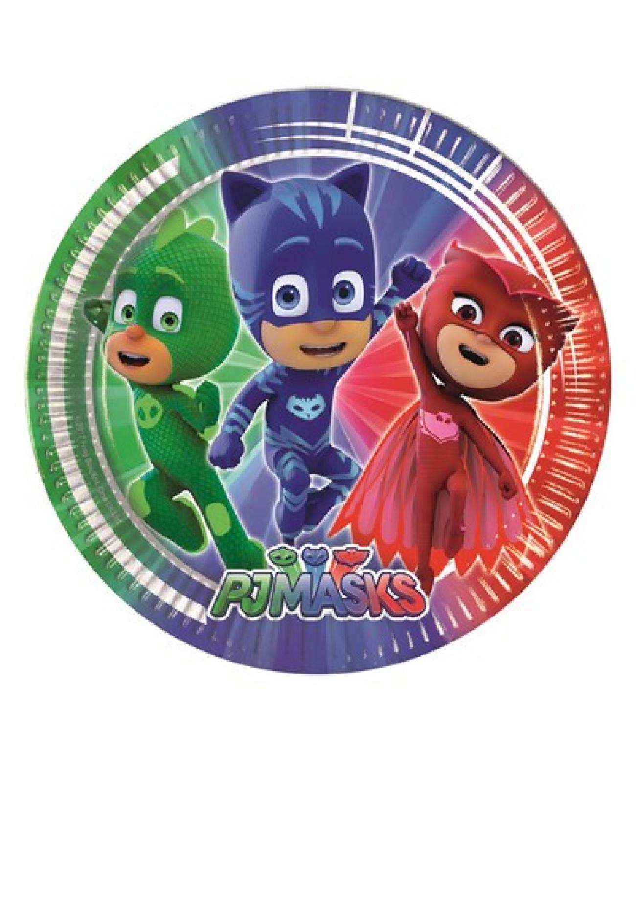 Piatto 20 cm Super Pigiamini - PJ Masks - 8 pezzi