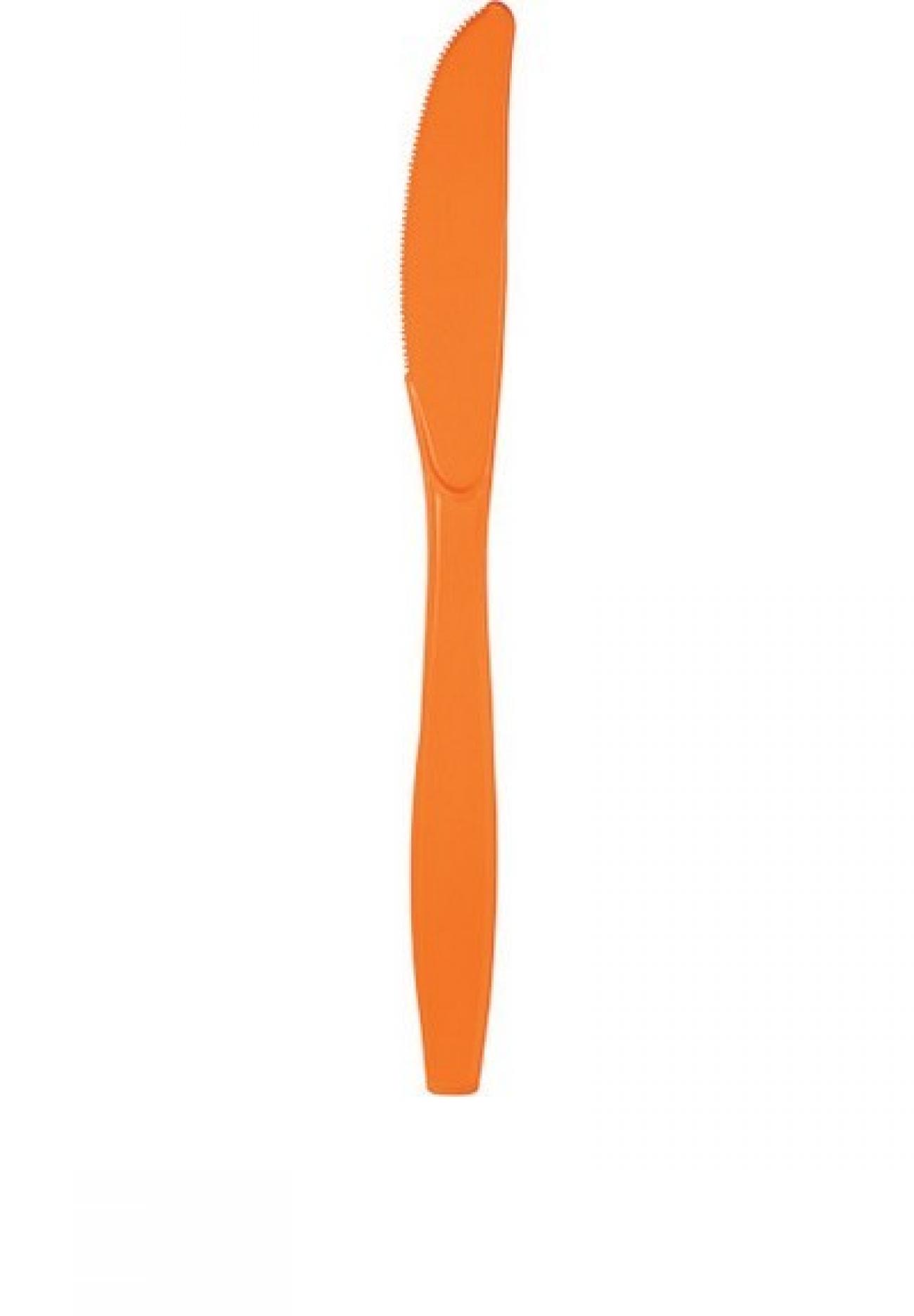 Coltello plastica Arancione 24 pz