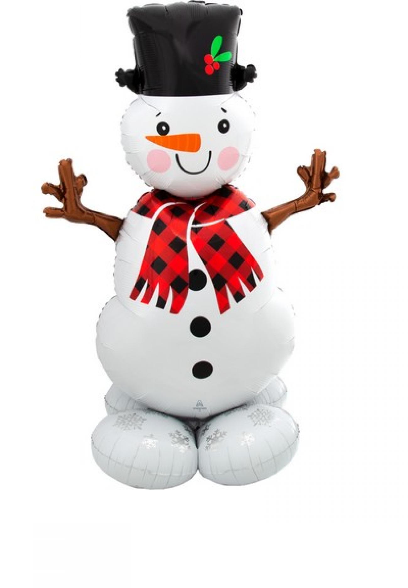 Pallone foil AirLoonz Snowman 88x139 cm