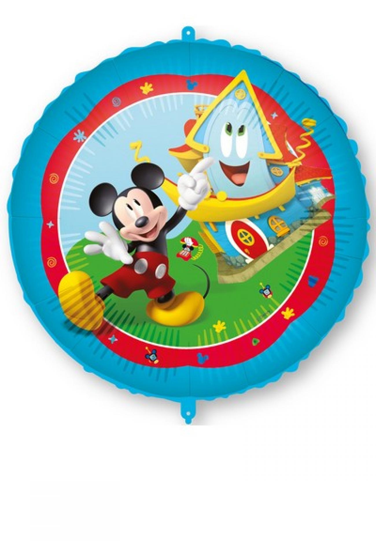 Pallone foil 18" - 45 cm Mickey Rock the House con PESETTO E NASTRO