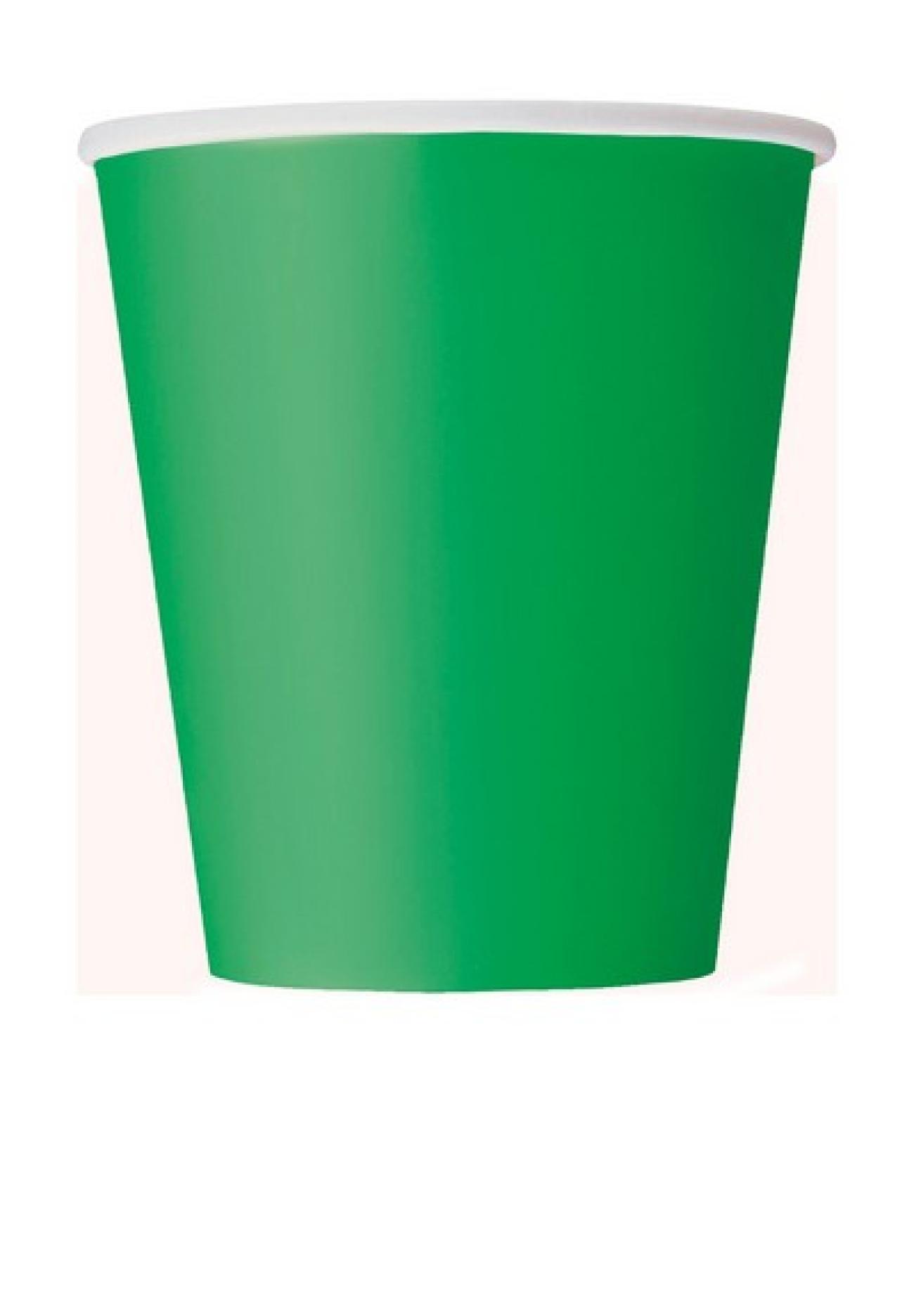 14 EMERALD GREEN 9OZ CUP - 14 pezzi