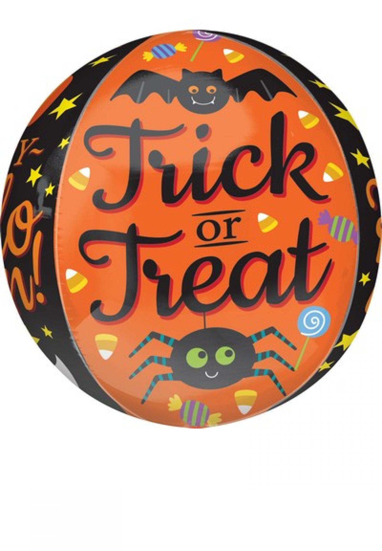 Pallone foil Orbz 38 x 40 cm Halloween Fun