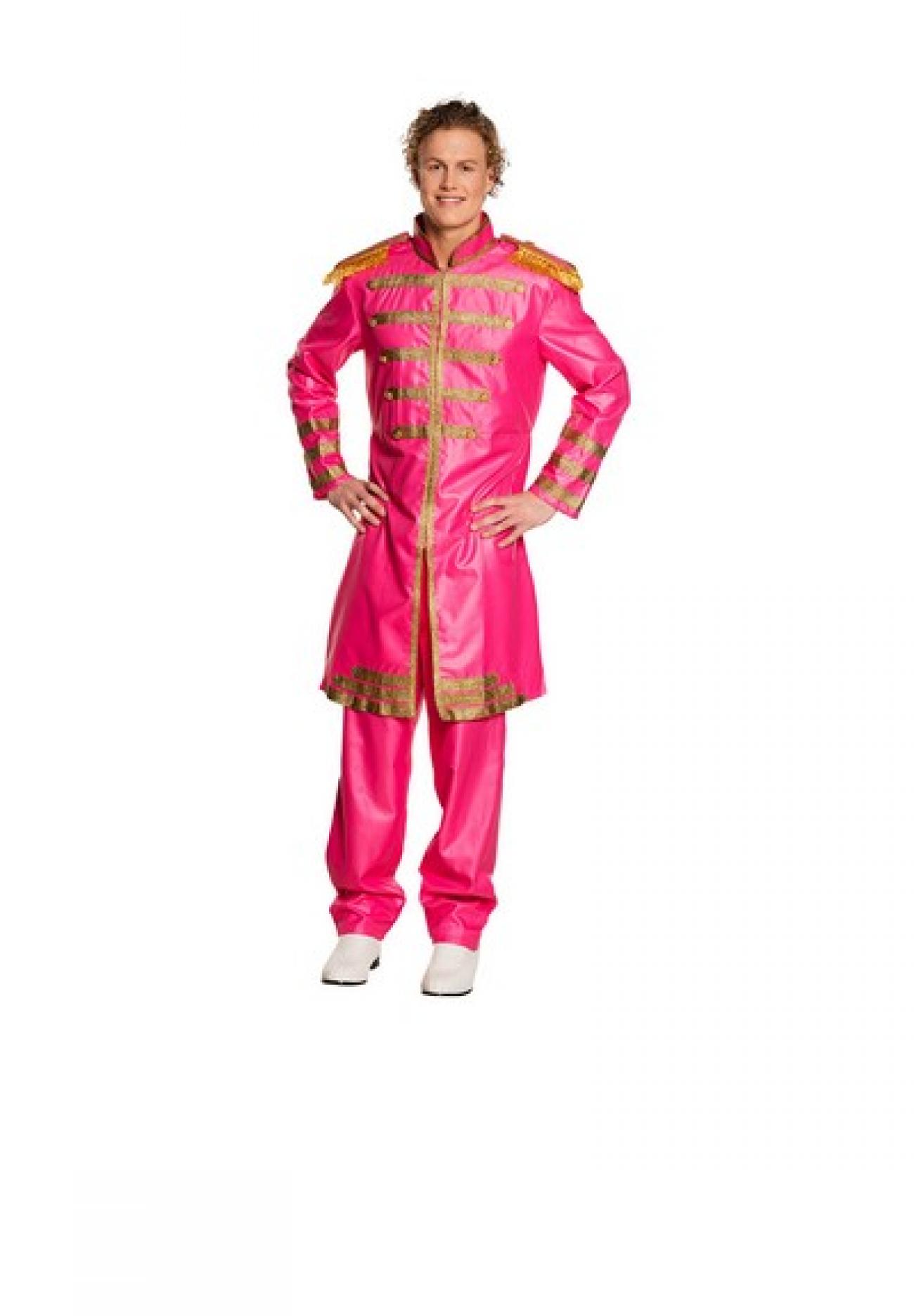 Pc. Adult costume Pop Sergeant pink (50/52)