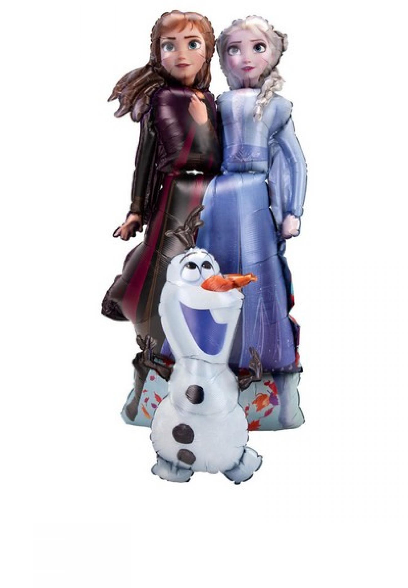 Pallone foil Airwalker Frozen 2 Elsa, Anna, Olaf