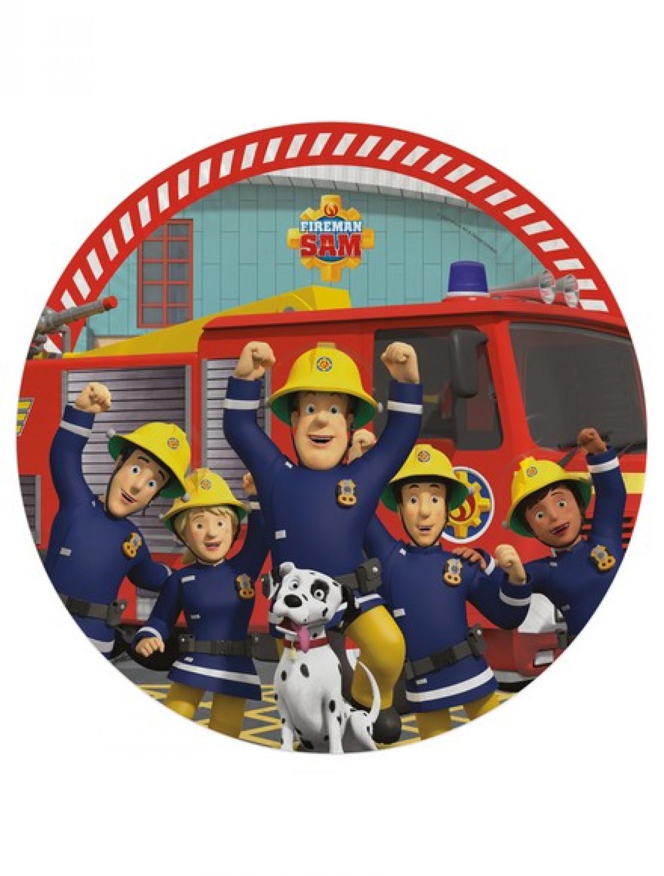 Piatto carta 23 cm Fireman Sam 8pz