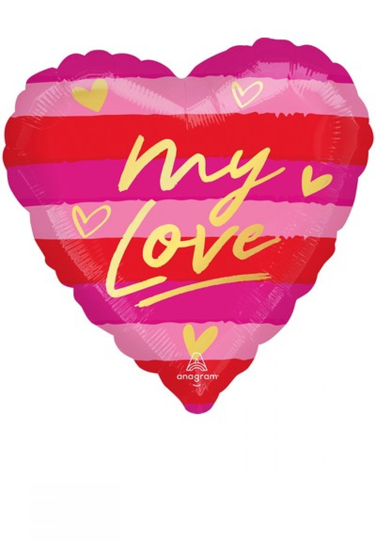 Pallone foil standard 17" - 42 cm My Love