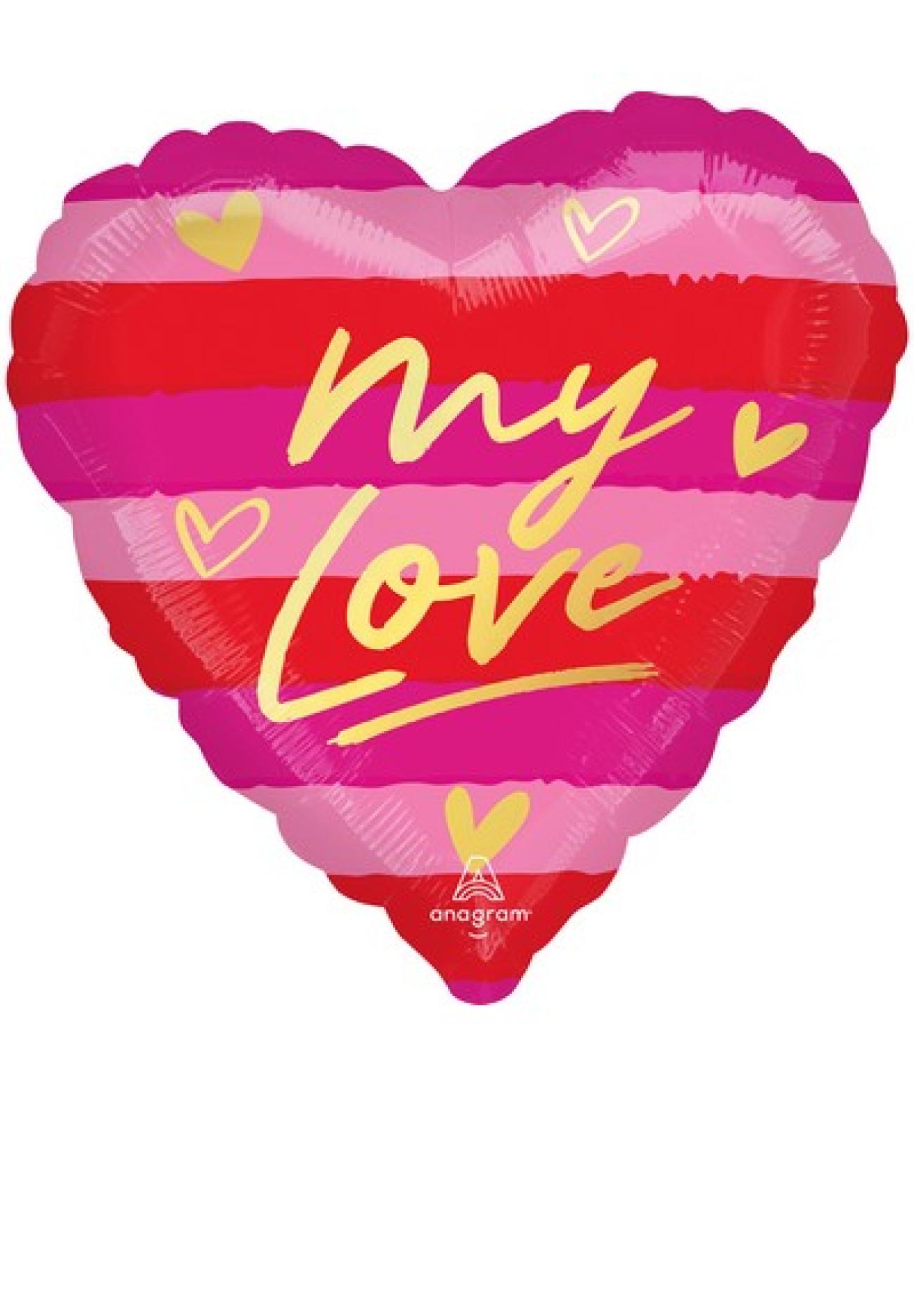 Pallone foil standard 17" - 42 cm My Love