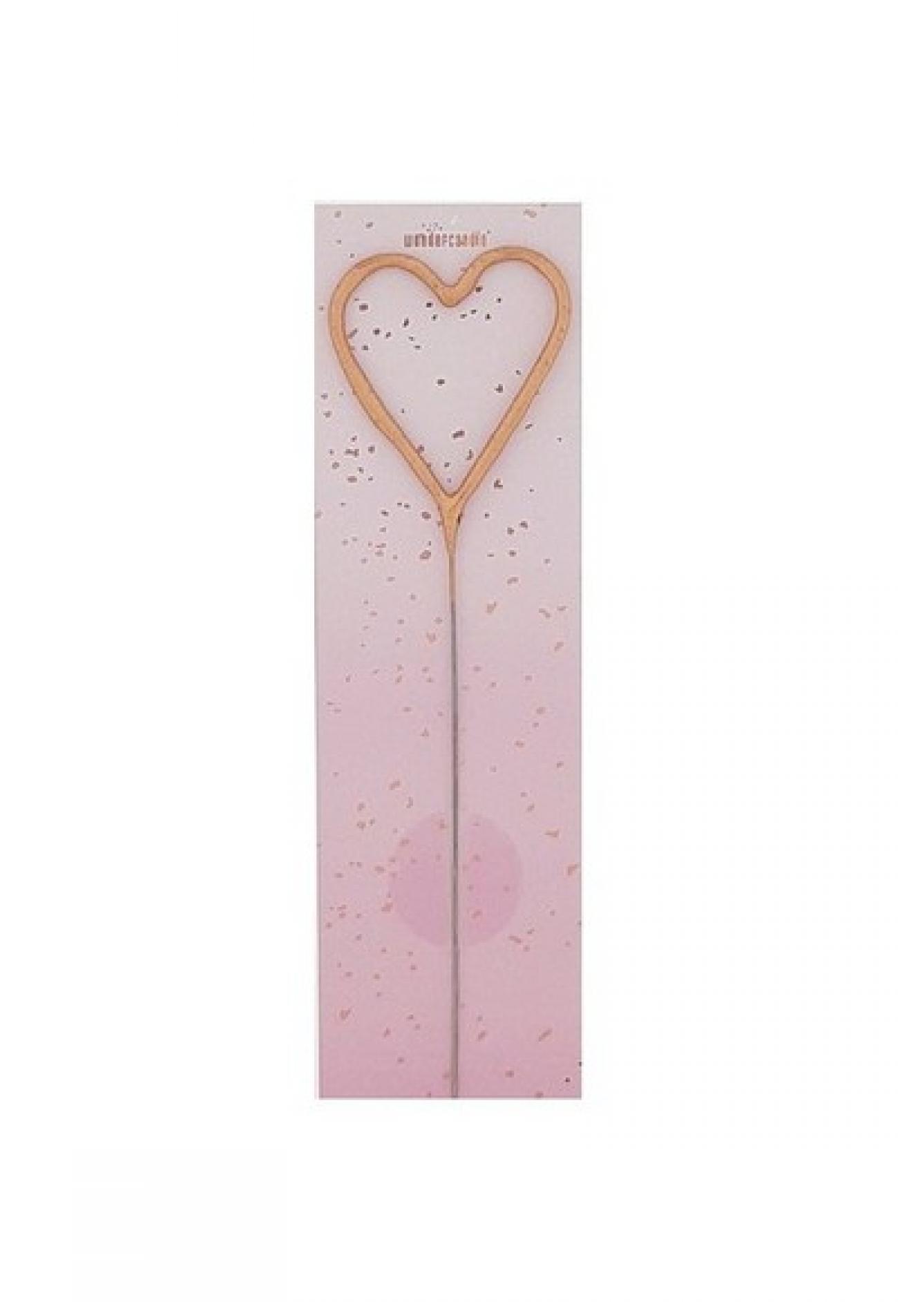 Stelle scintillanti H 18 cm Rose gold Cuore Q