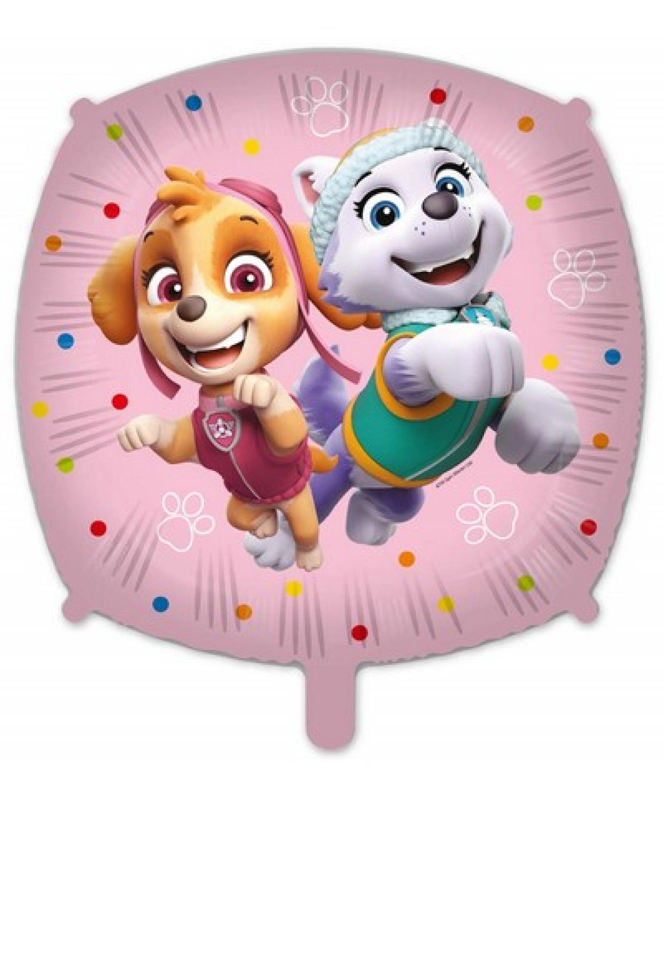 Pallone foil 18" - 45 cm Paw Patrol Sky con PESETTO E NASTRO