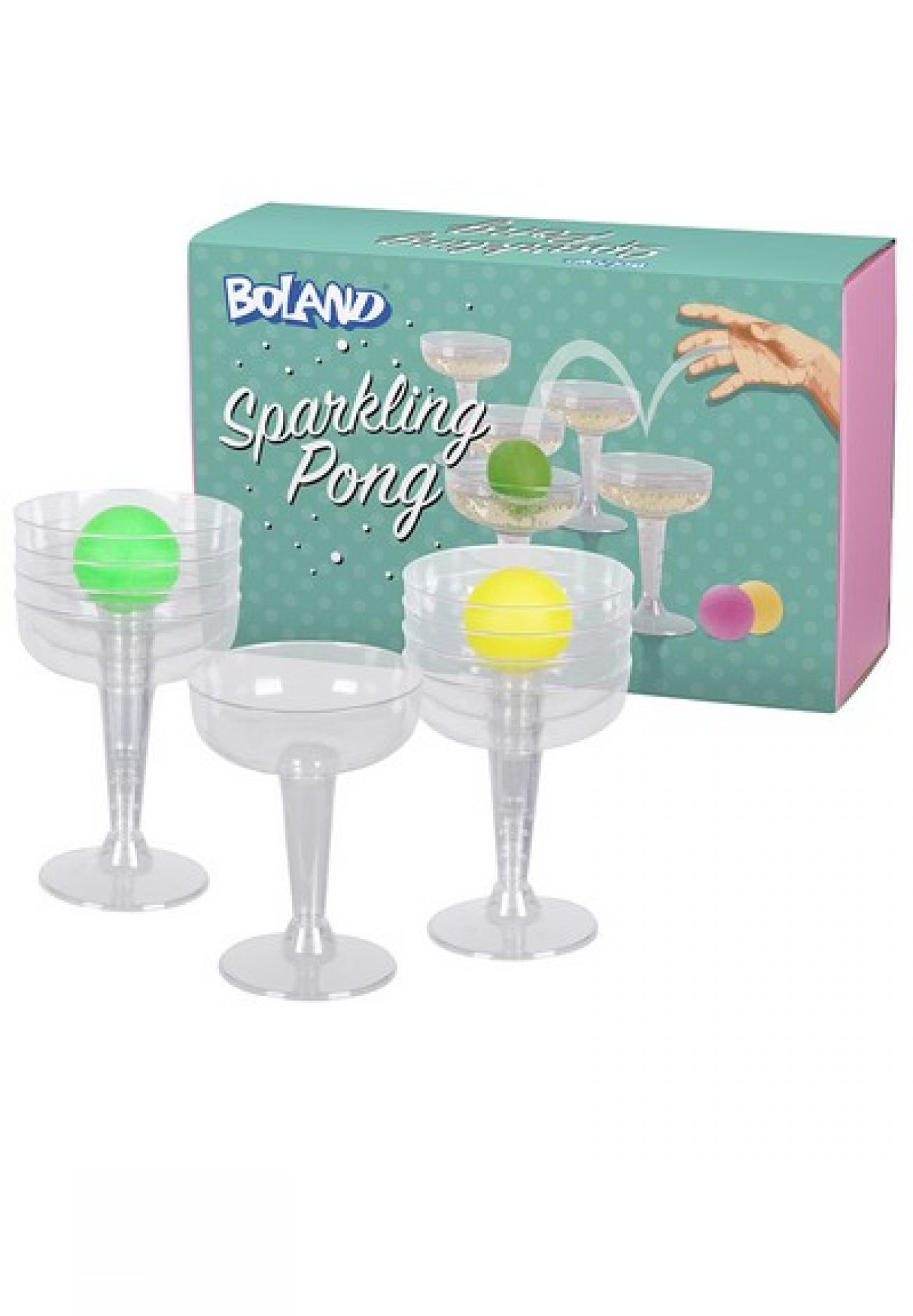 Set 12 bicchieri drink e 3 palline ping pong