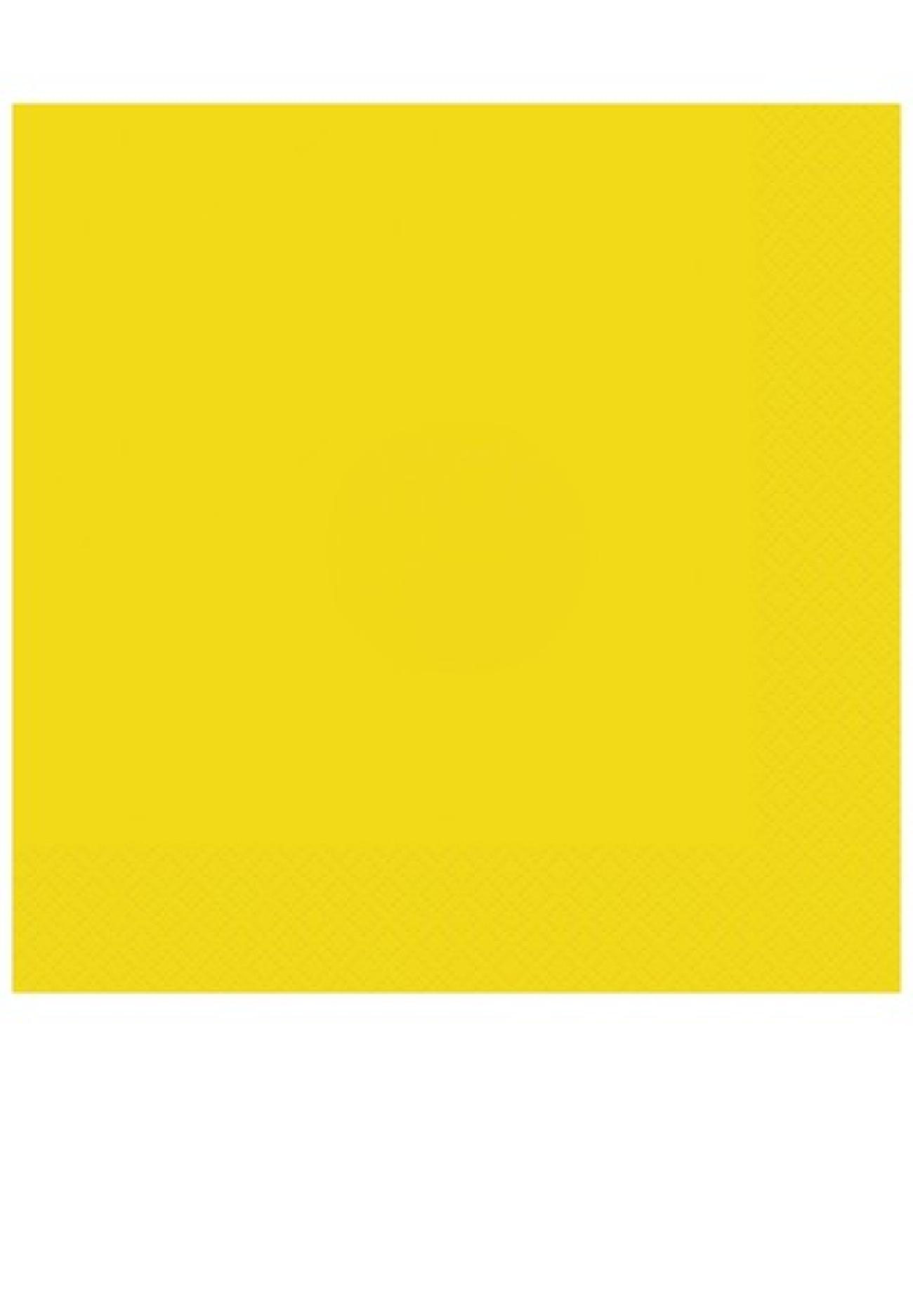 Tovagliolo 33 x 33 cm Giallo Neon - 20 pezzi