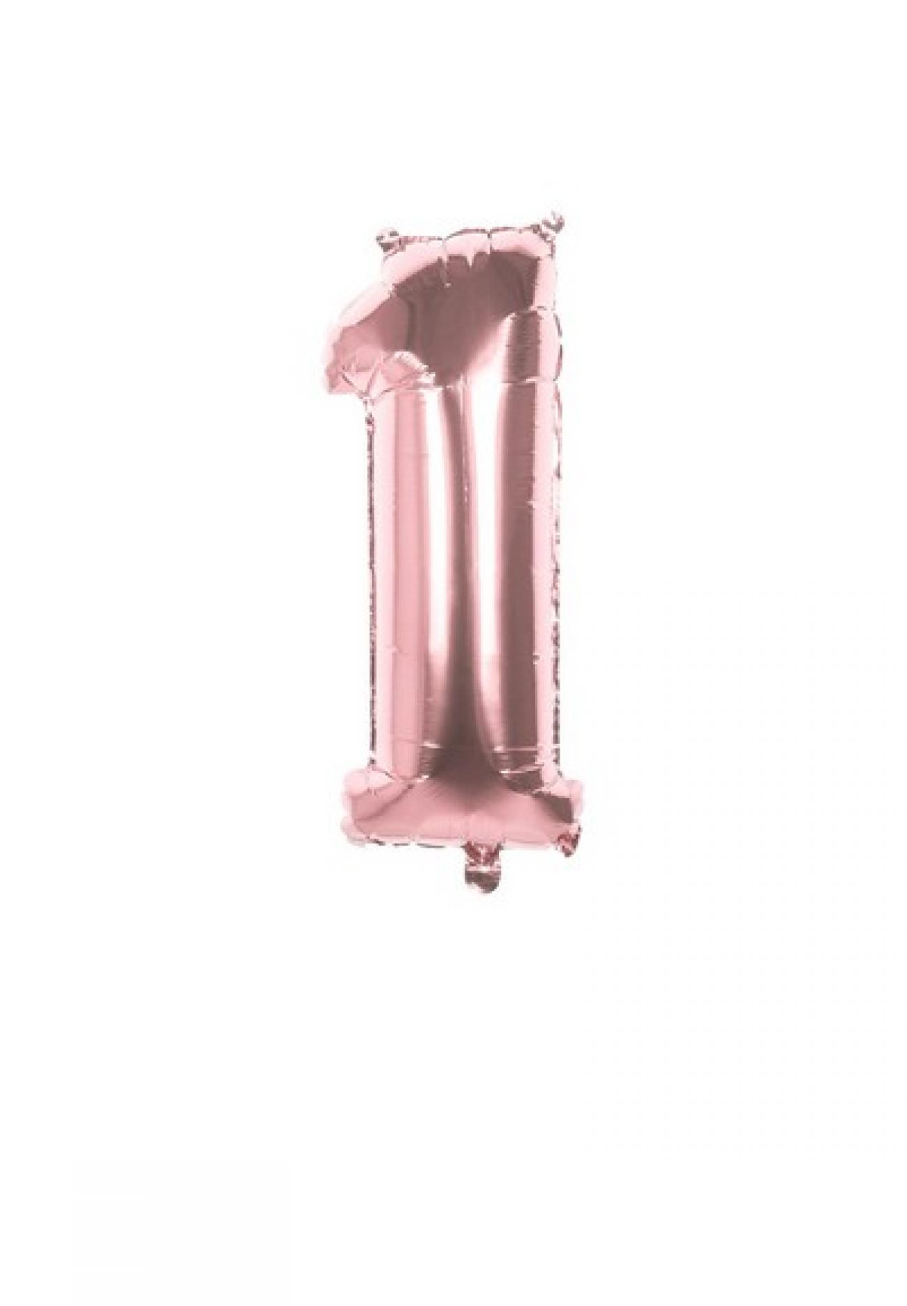 Pallone foil 86 cm rose gold N. 1