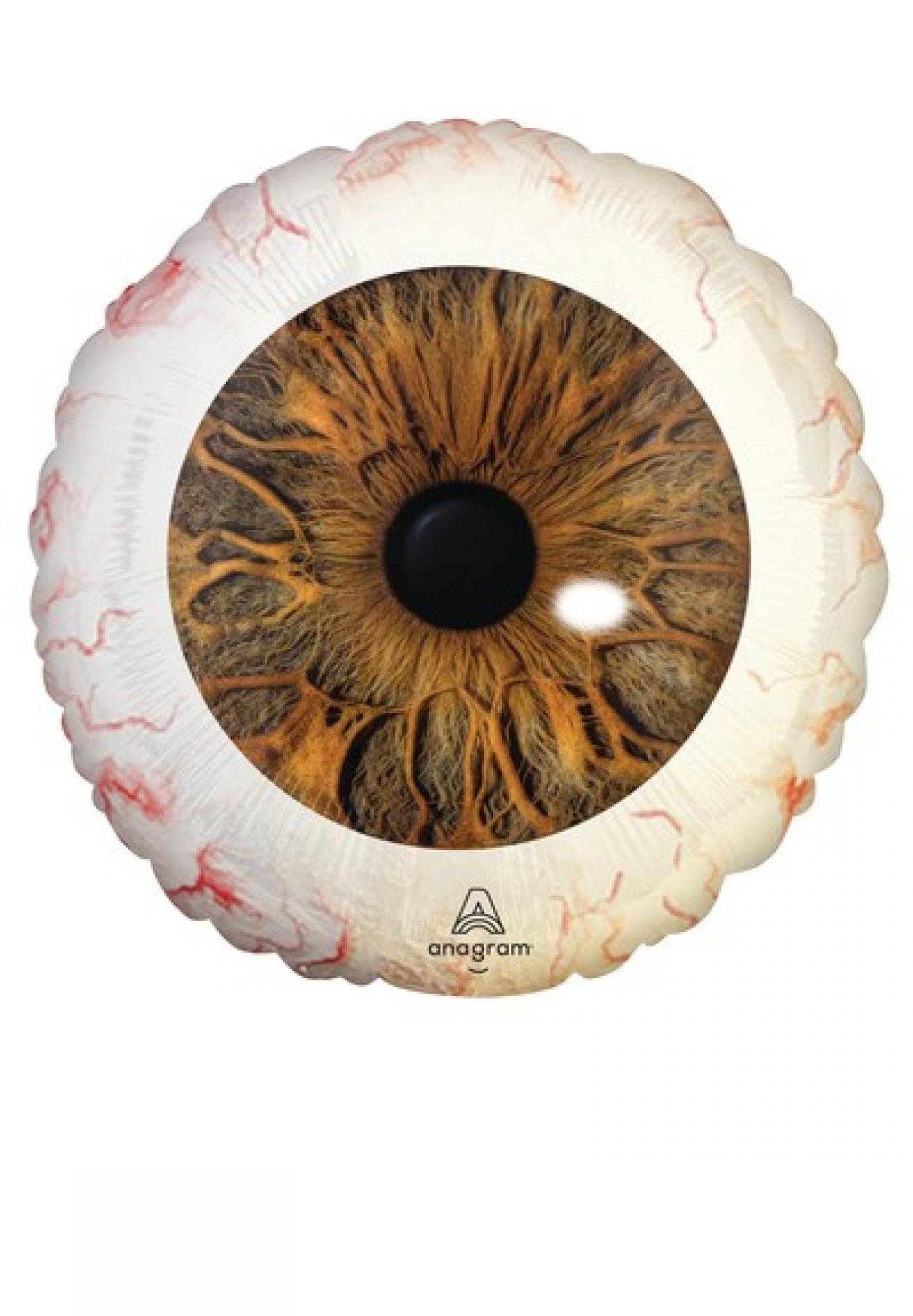 Pallone foil standard 17" - 42 cm Creepy Brown & Blue Eyeballs