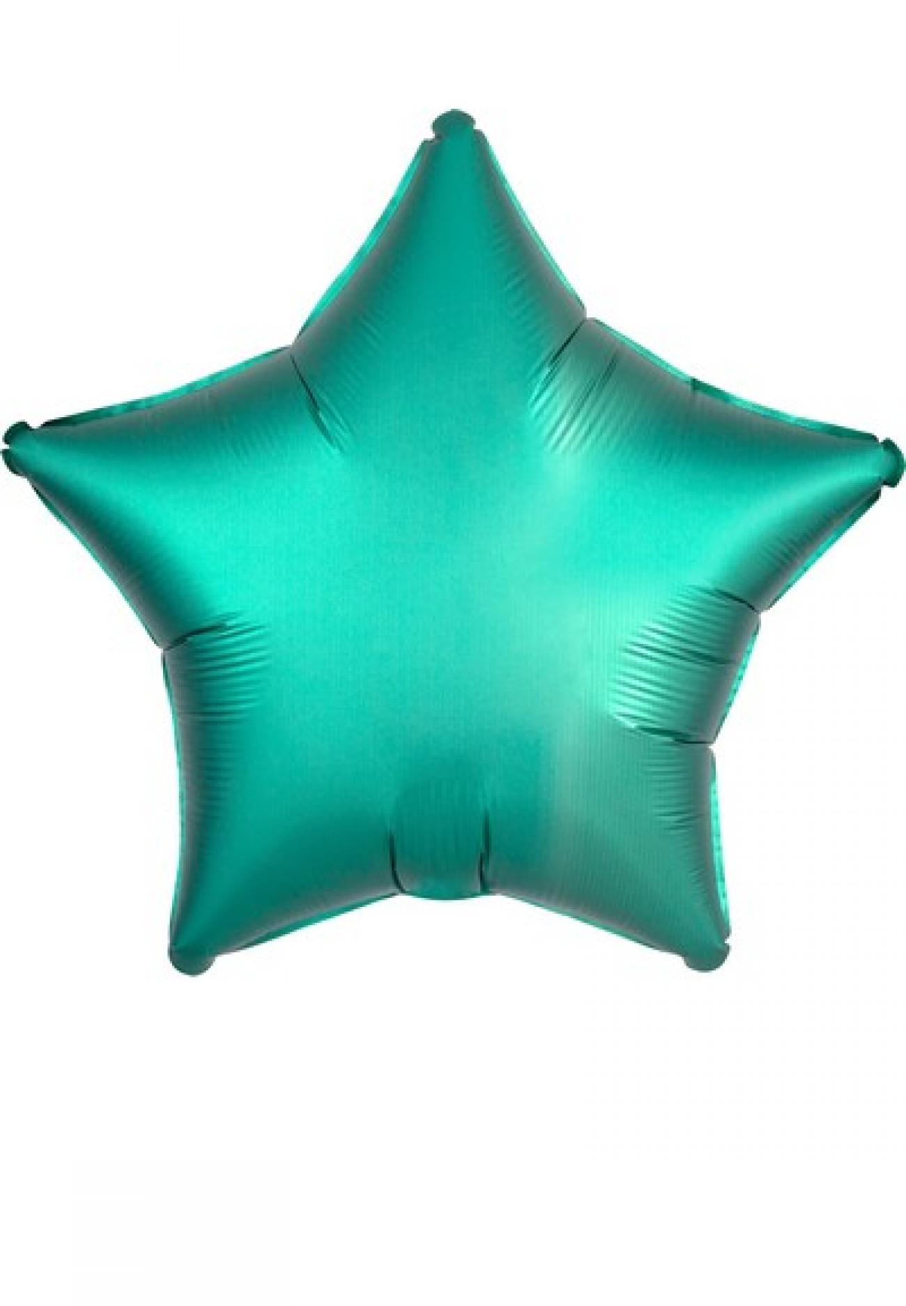 Pallone foil 17" - 42 cm stella SATINATO Verde Giada