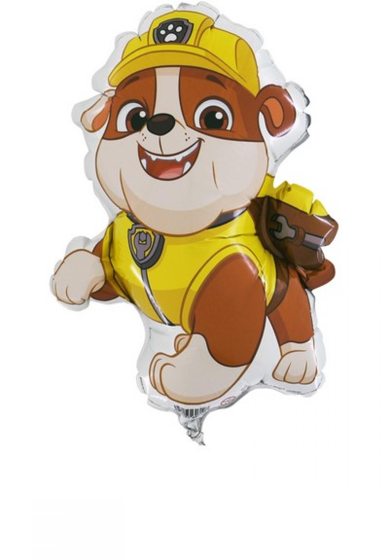 Pallone foil minishape 14" - 35 cm Paw Patrol Rubble - GONFIATO