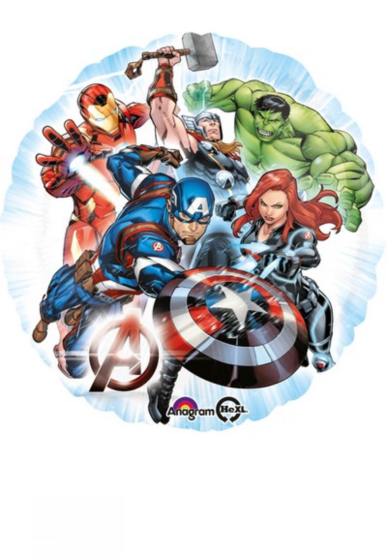 Pallone foil standard 17" - 42 cm Avengers