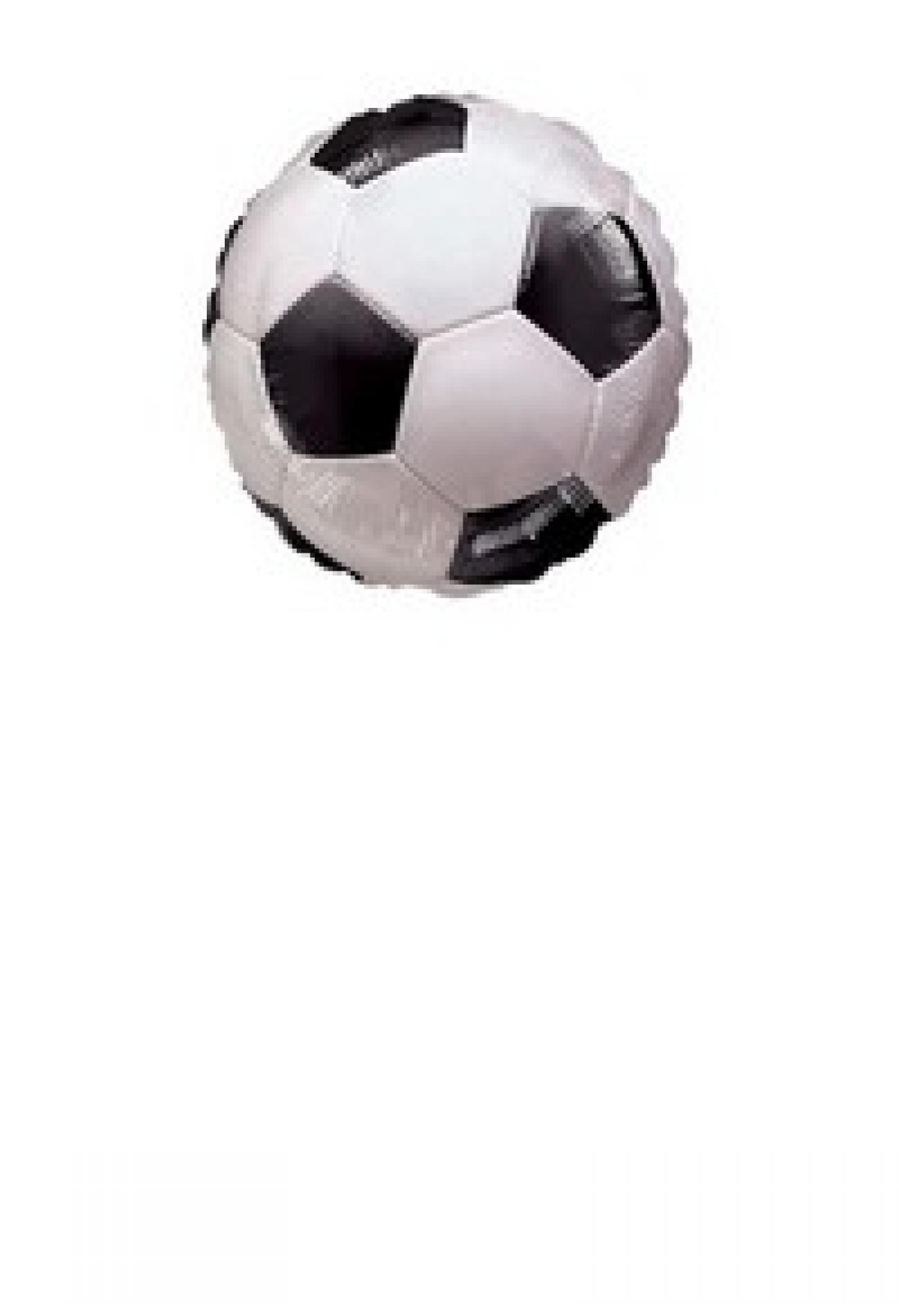 Pallone foil Minishape 9" - 23 cm Calcio Soccer - SI GONFIA AD ARIA