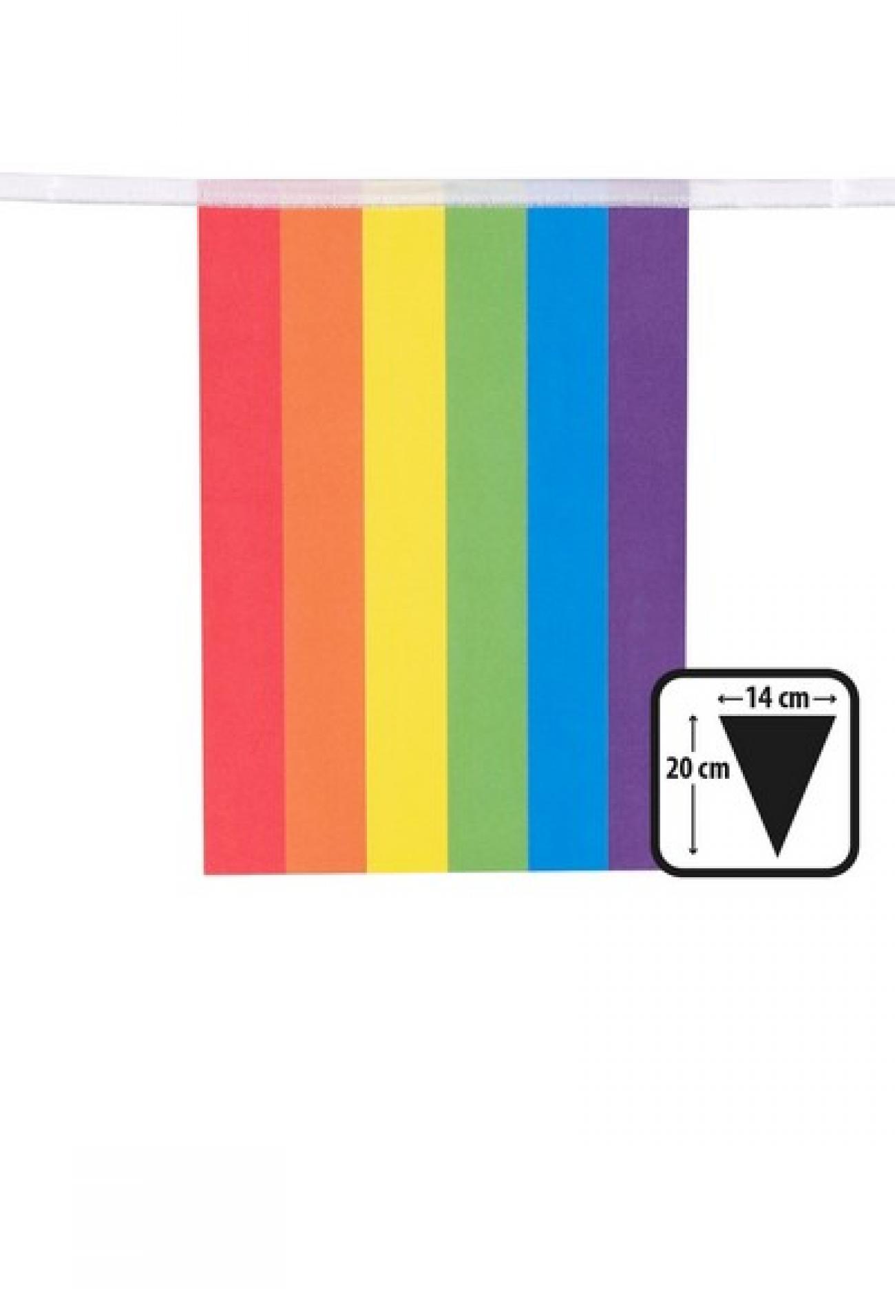 Pc. Paper bunting Rainbow (3 m)