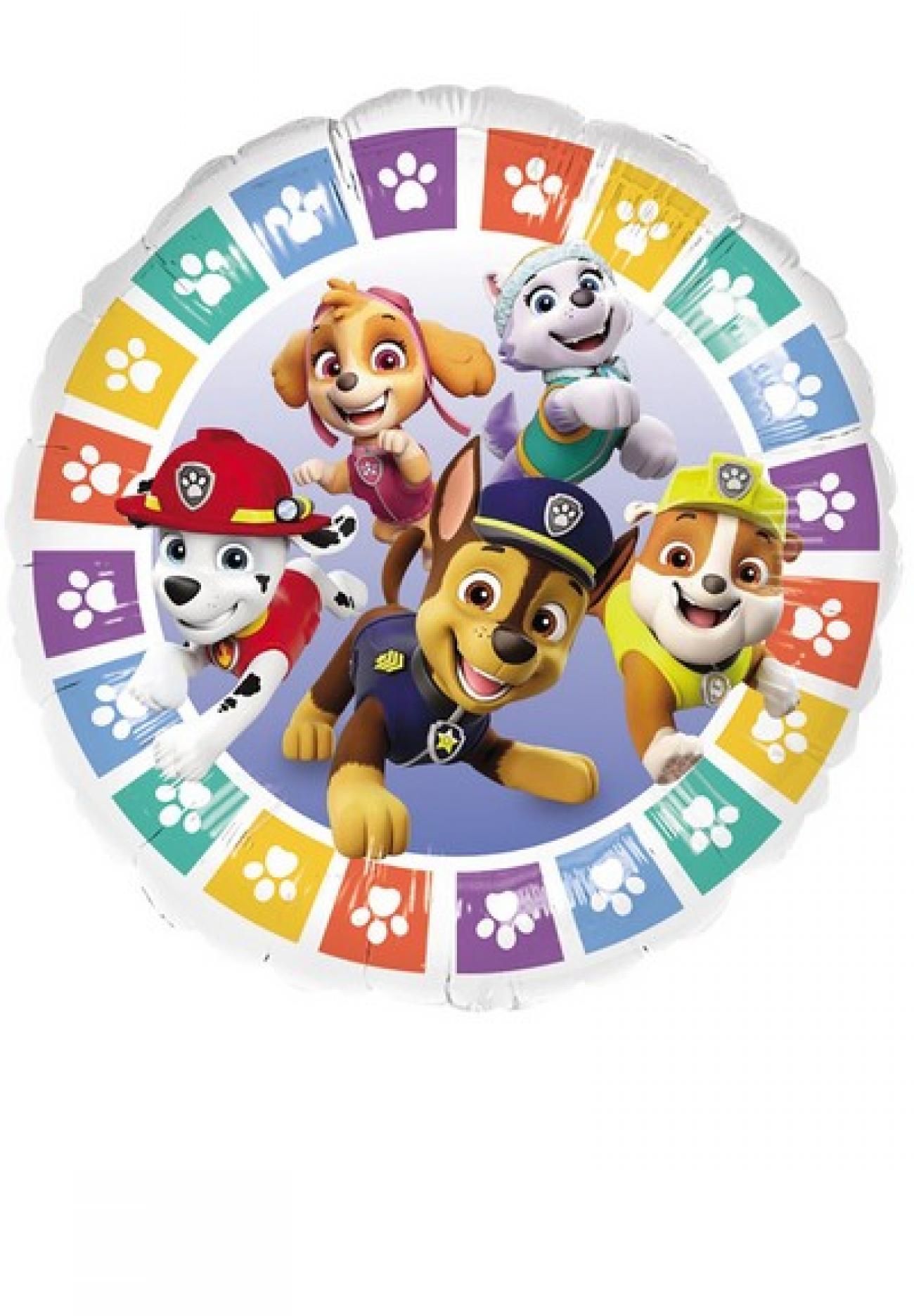 Pallone foil standard 17" - 42 cm Paw Patrol