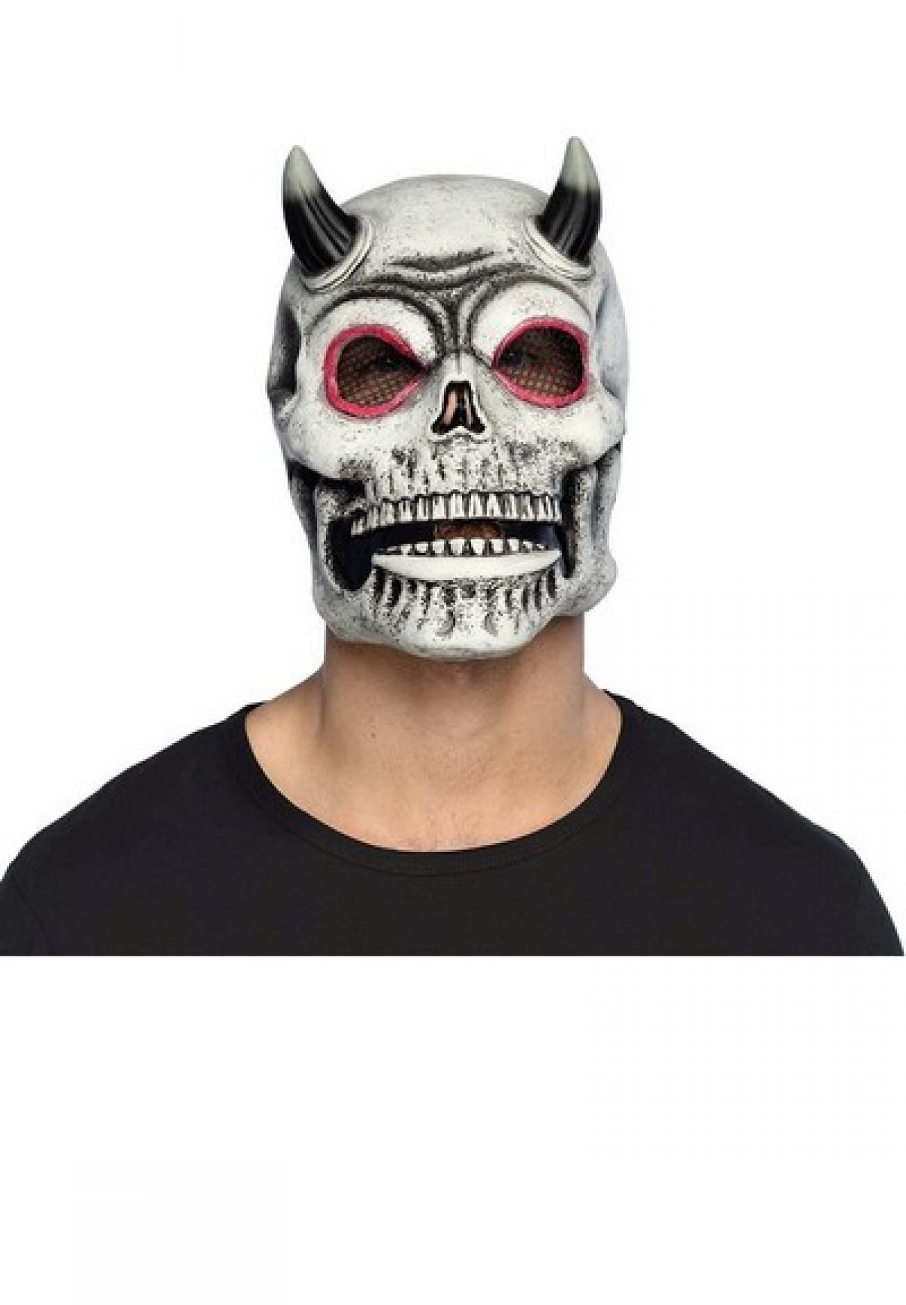 Pc. Latex head mask Devil skull H