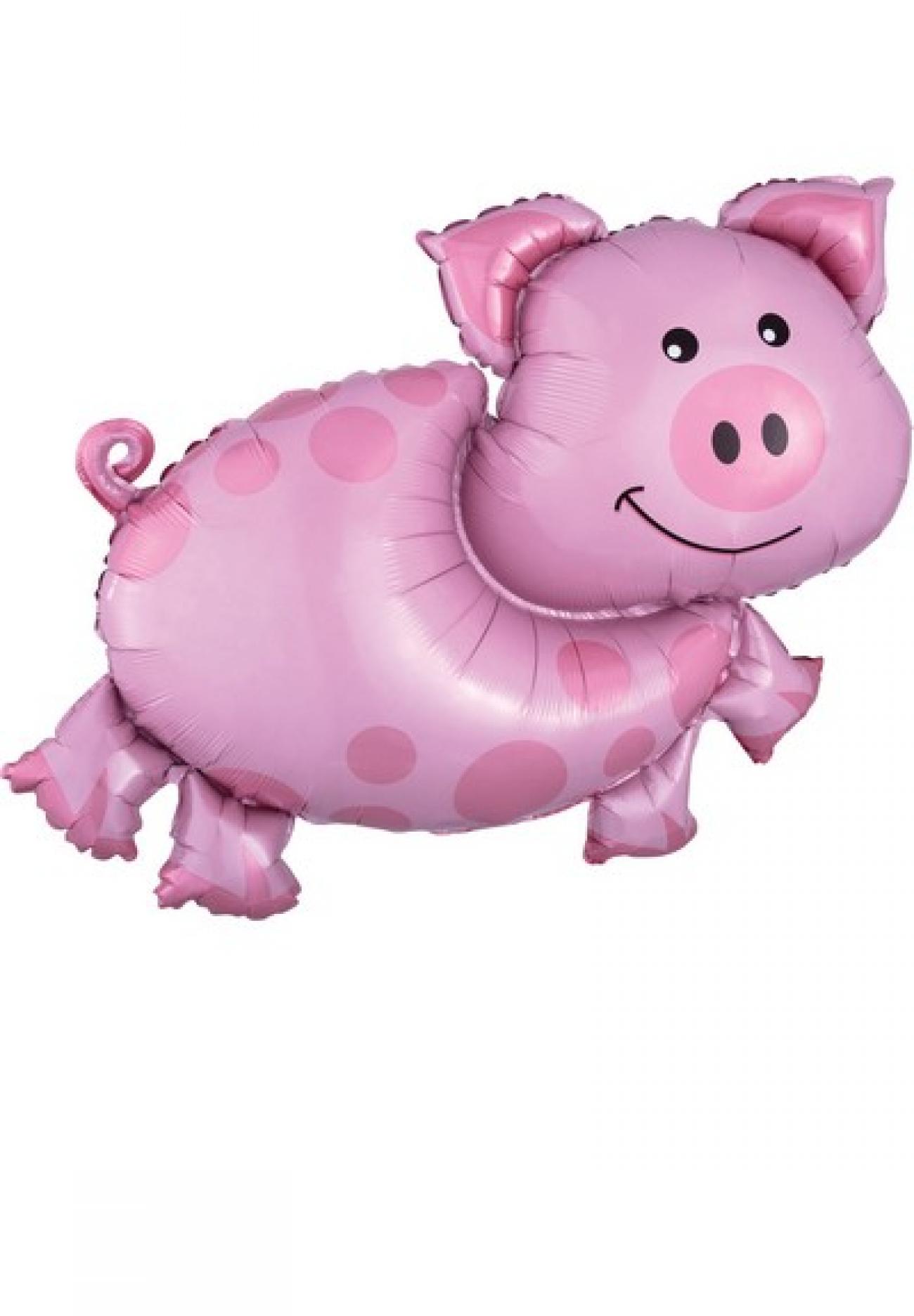 SuperShape Pig Foil Balloon P35 Packaged P35 Q