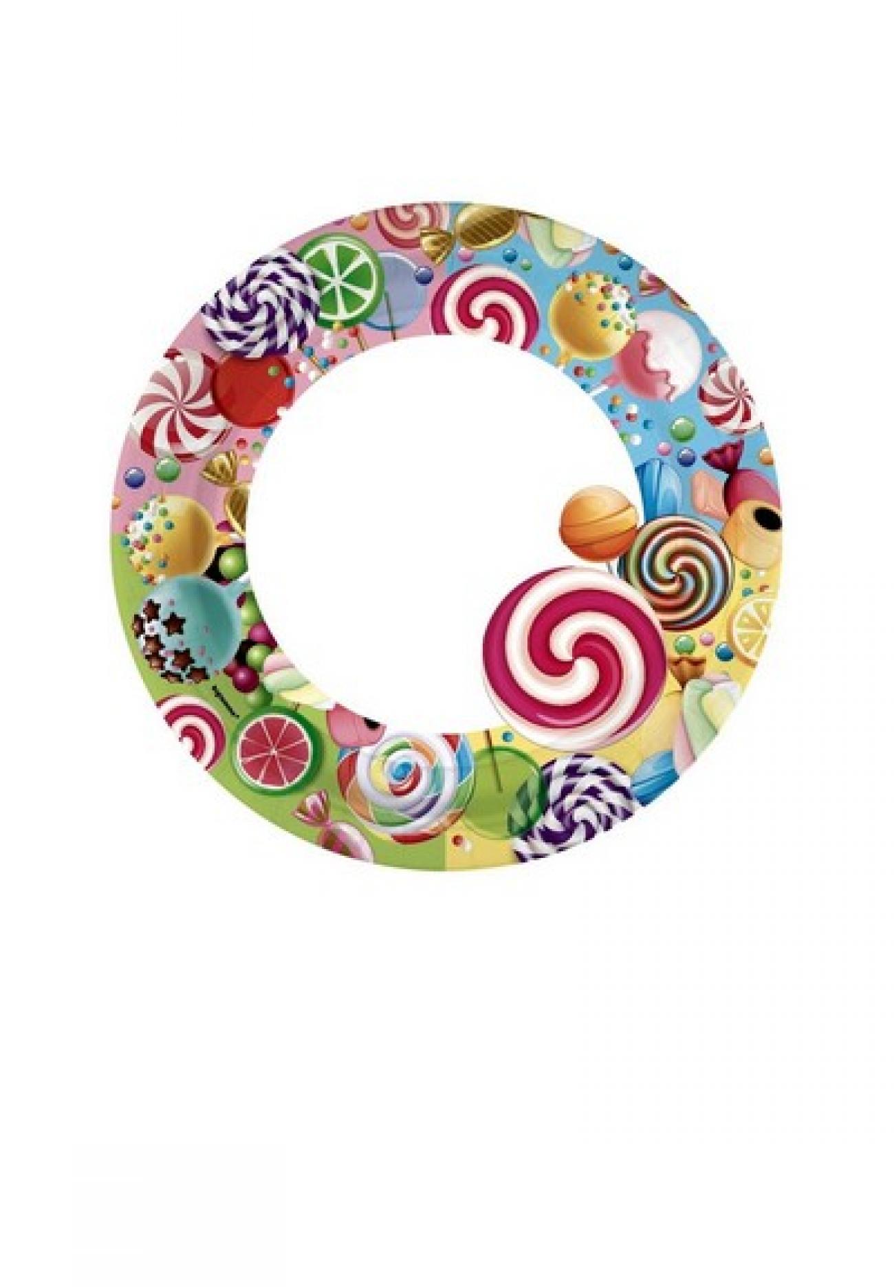 Piatto carta 18 cm Candy  8 pz