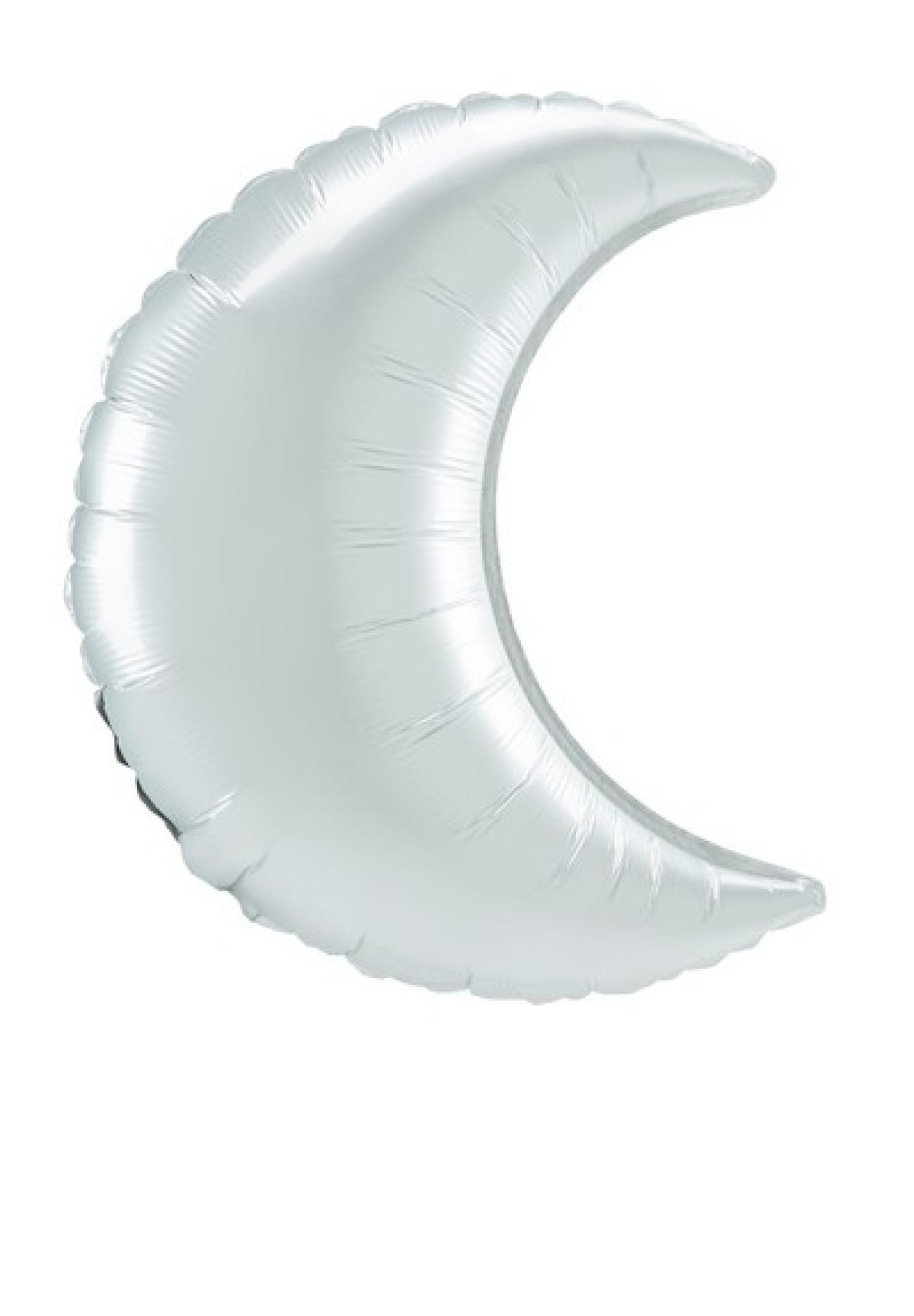 Pallone foil Crescent 26" - 66 cm Bianco Satin - NON CONFEZIONATO