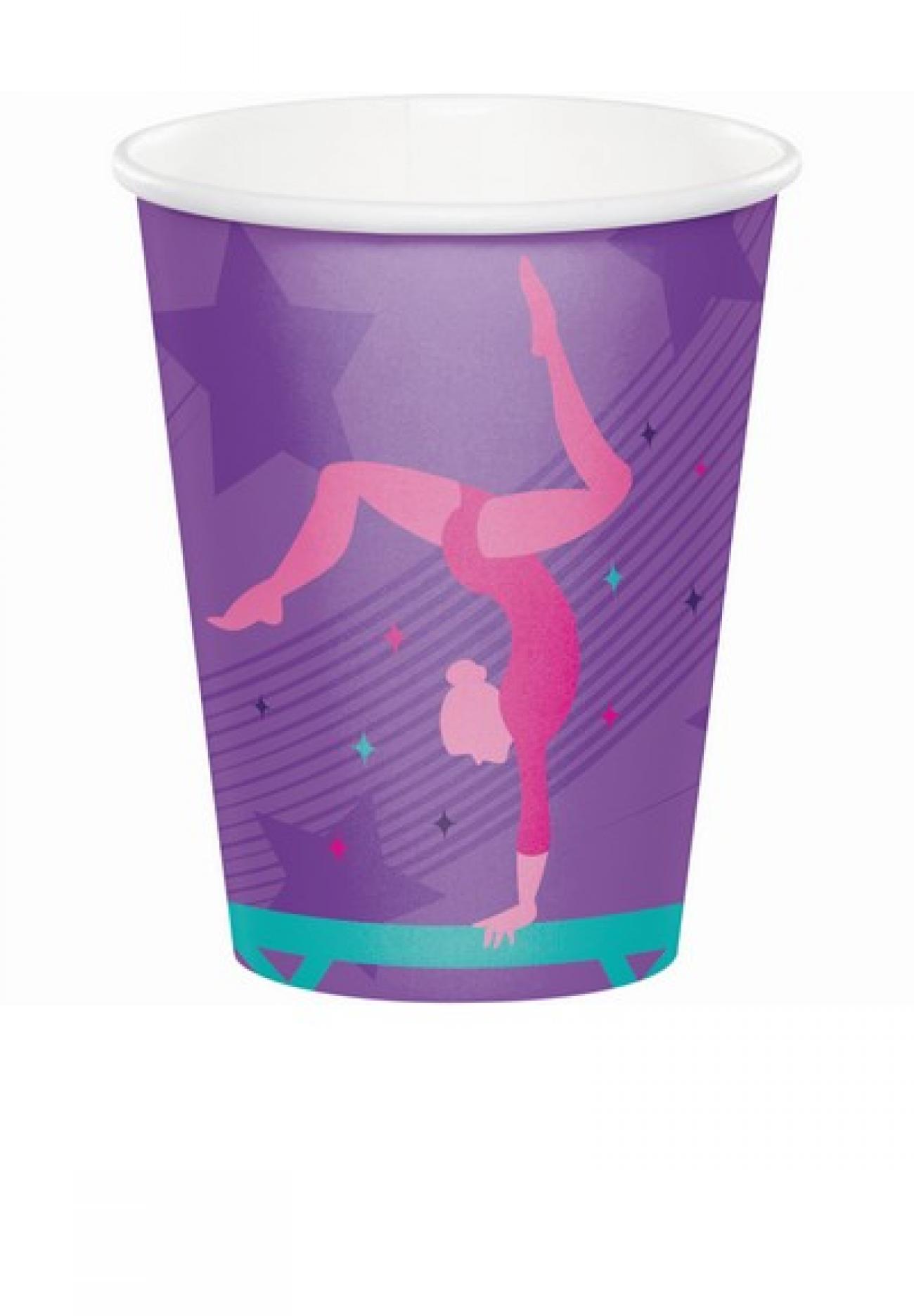 Bicchiere carta 266 ml Ginnastica  8 pz