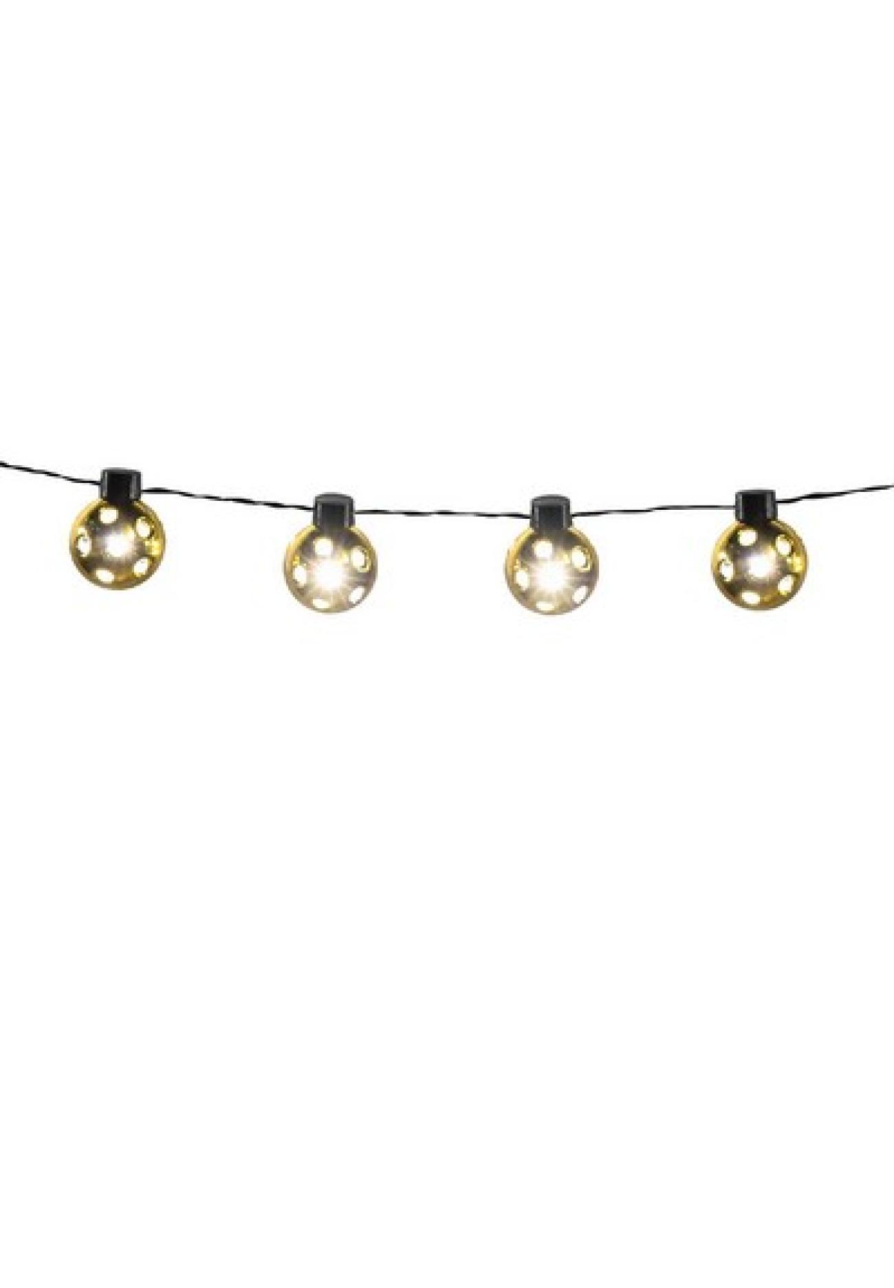 Pc. LED string lights Partyball gold 140cm ? 4.5cm