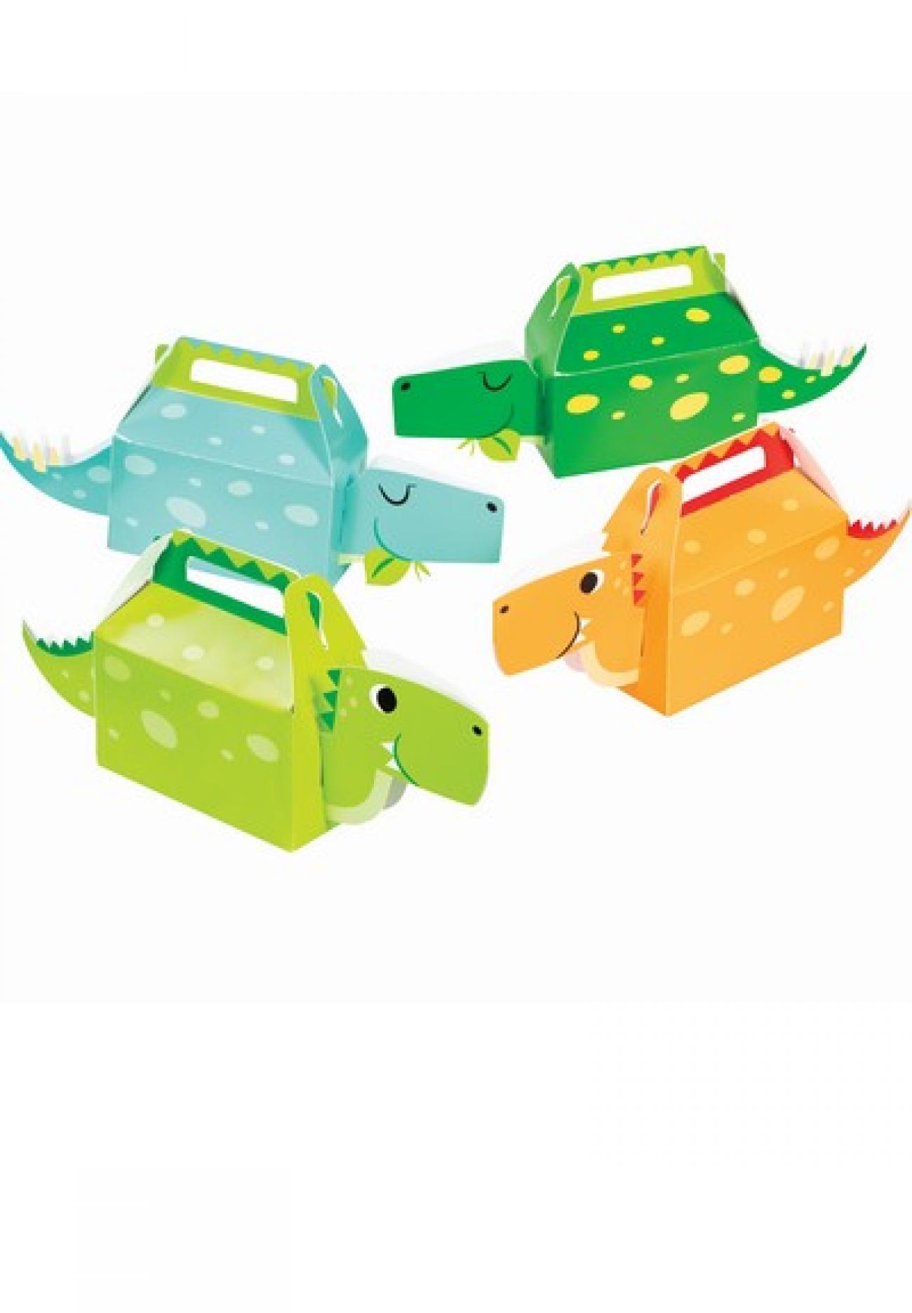 Set 4 scatoline cartoncino 6,5 x 31,8 x 13,3 cm Dinosauri