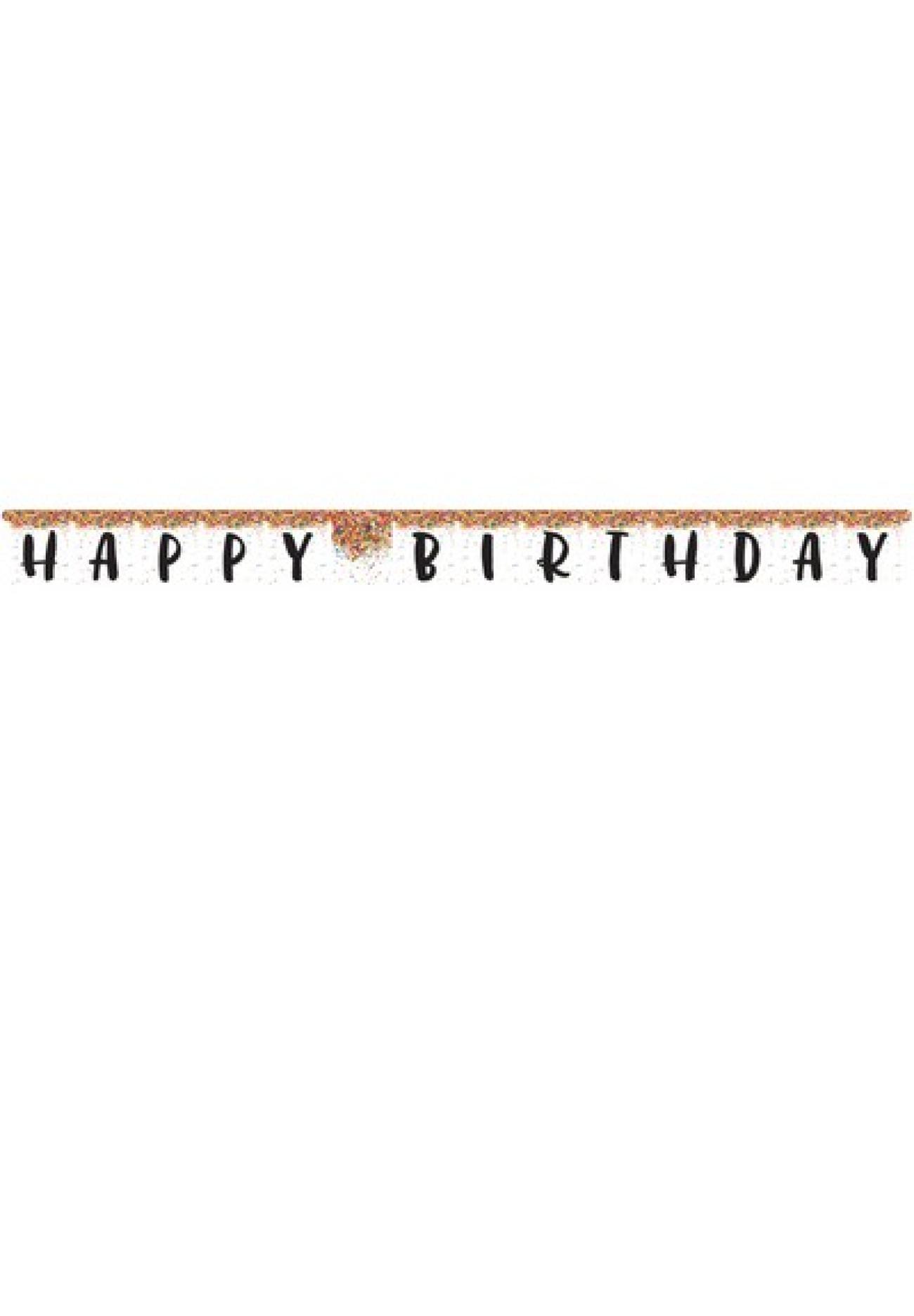 Festone snodabile Happy Birthday 300 x 18 cm Codette - Sprinkles