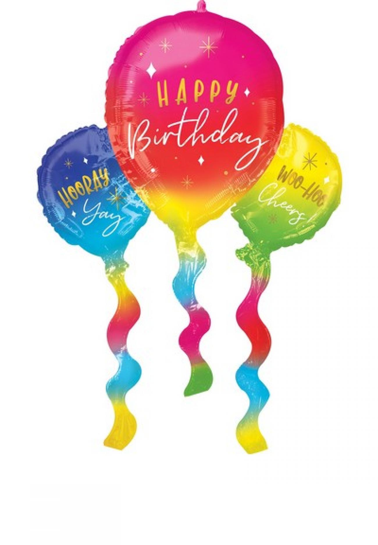 Pallone foil Supershape 66 x 91 cm Birthday Fun Balloons