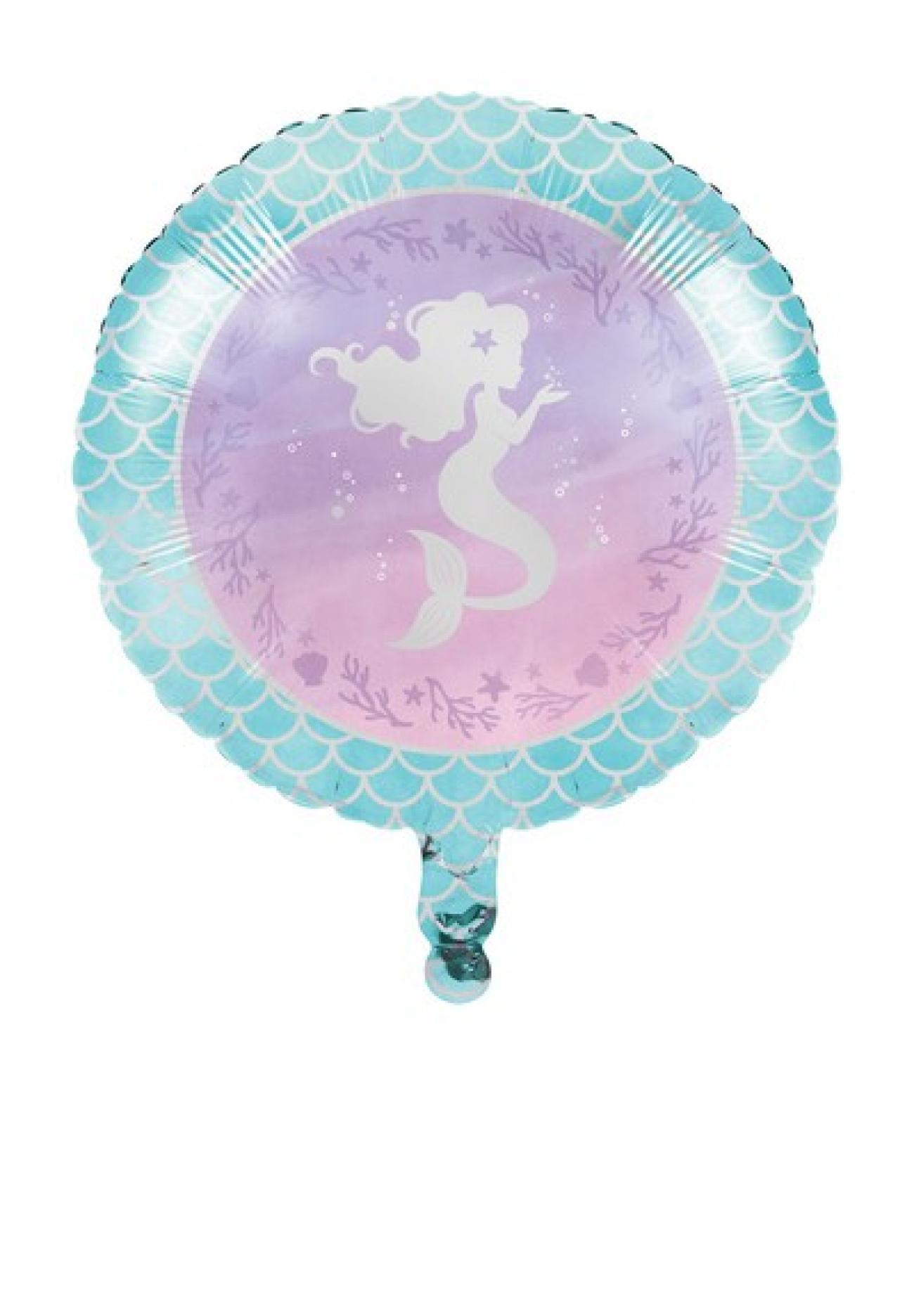 Pallone foil 18" - 45 cm Sirena Mermaid Shine