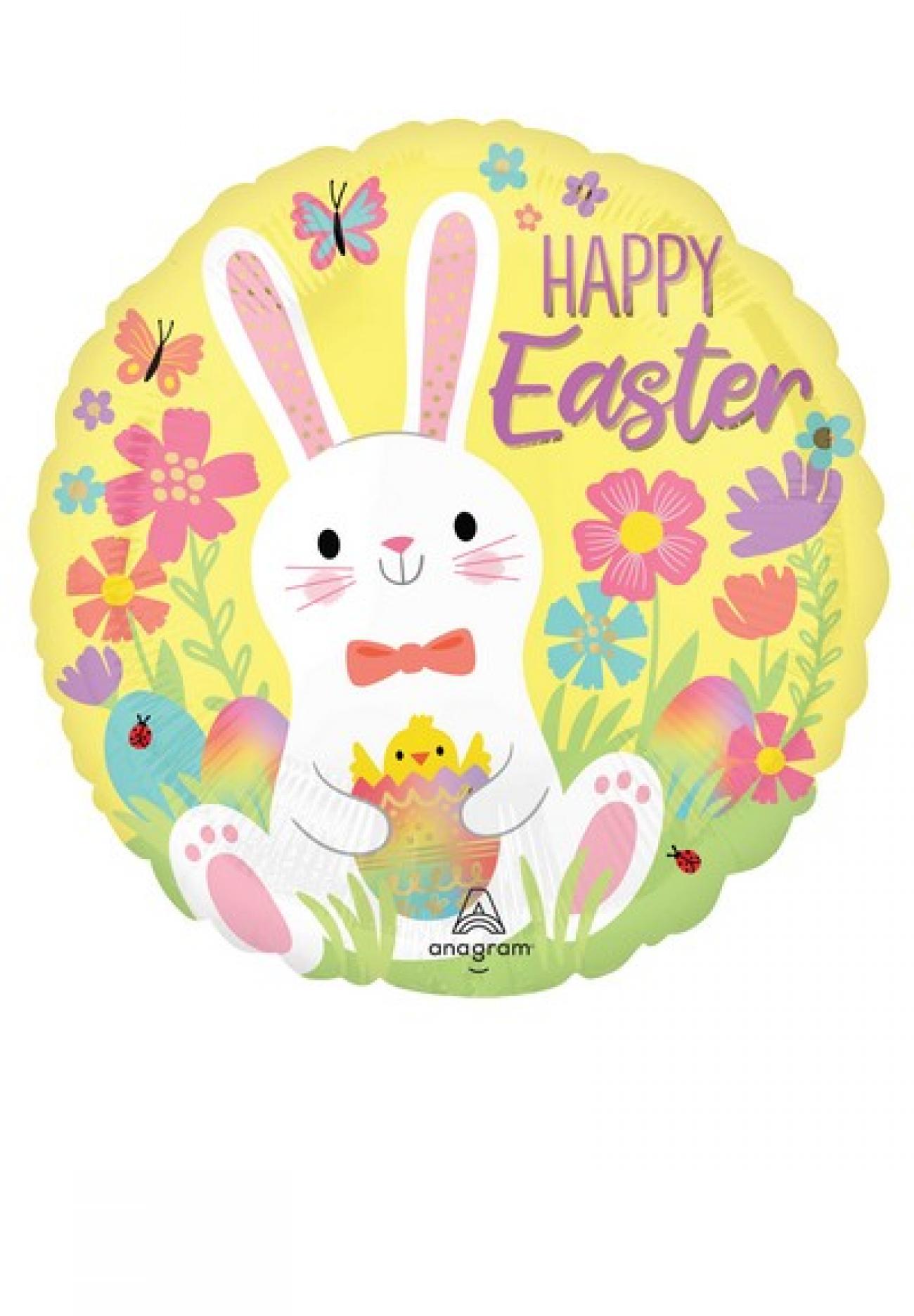 Pallone foil Standard 17" - 42 cm Easter Bunny Love