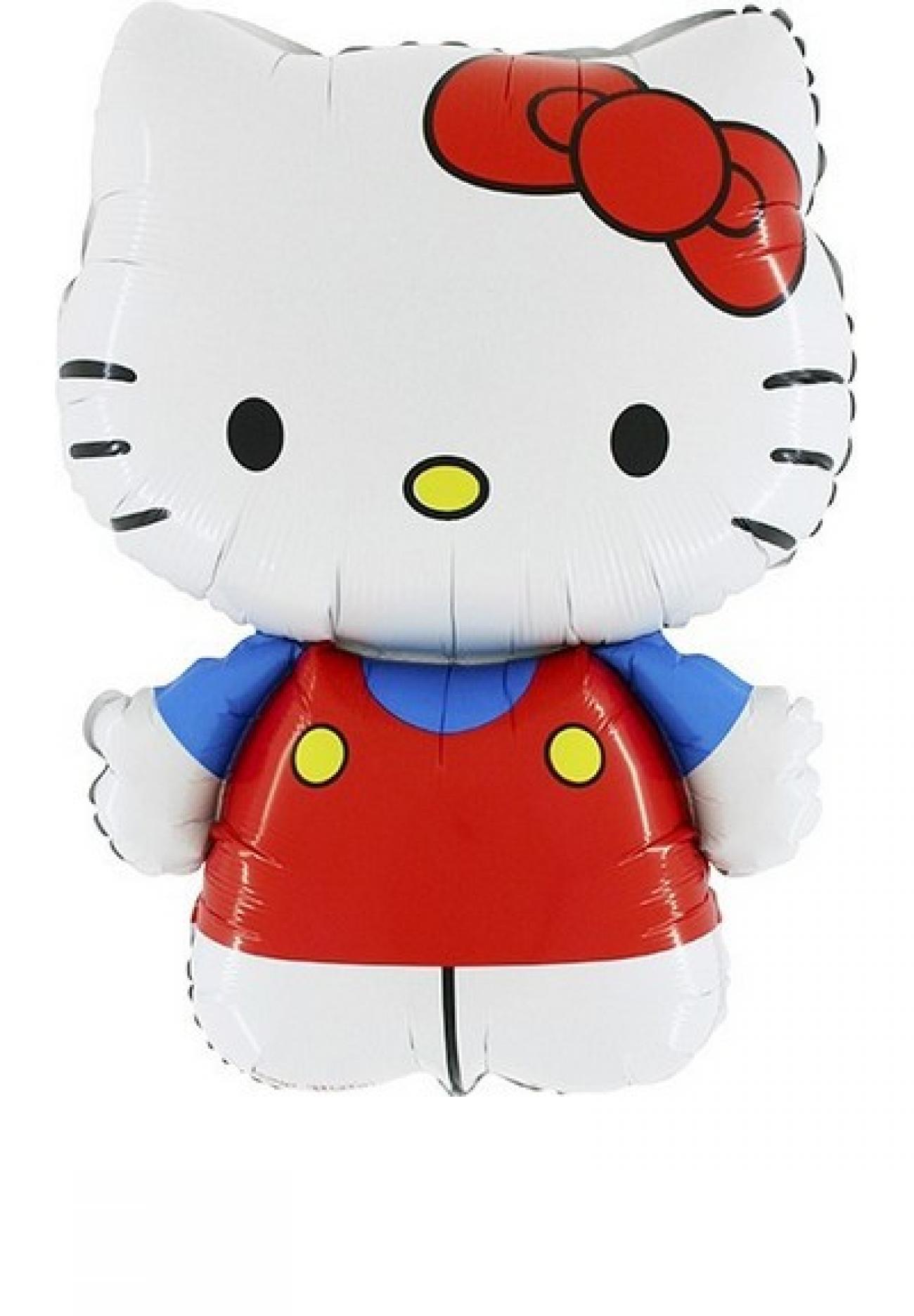 Pallone foil supershape 42 x 60 cm Hello Kitty Red