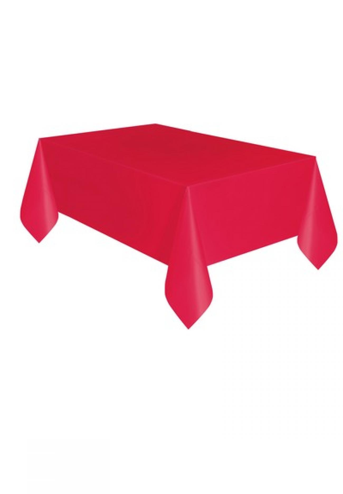 Tovaglia plastica 137 x 274 cm Rosso