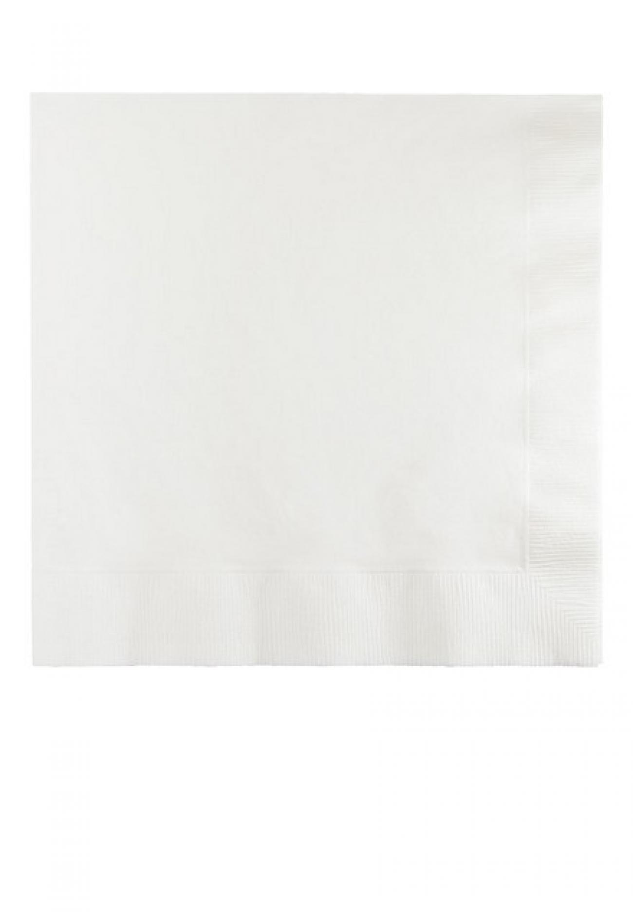 Tovagliolo 33 x 33 cm, 2 veli Bianco 20 pz