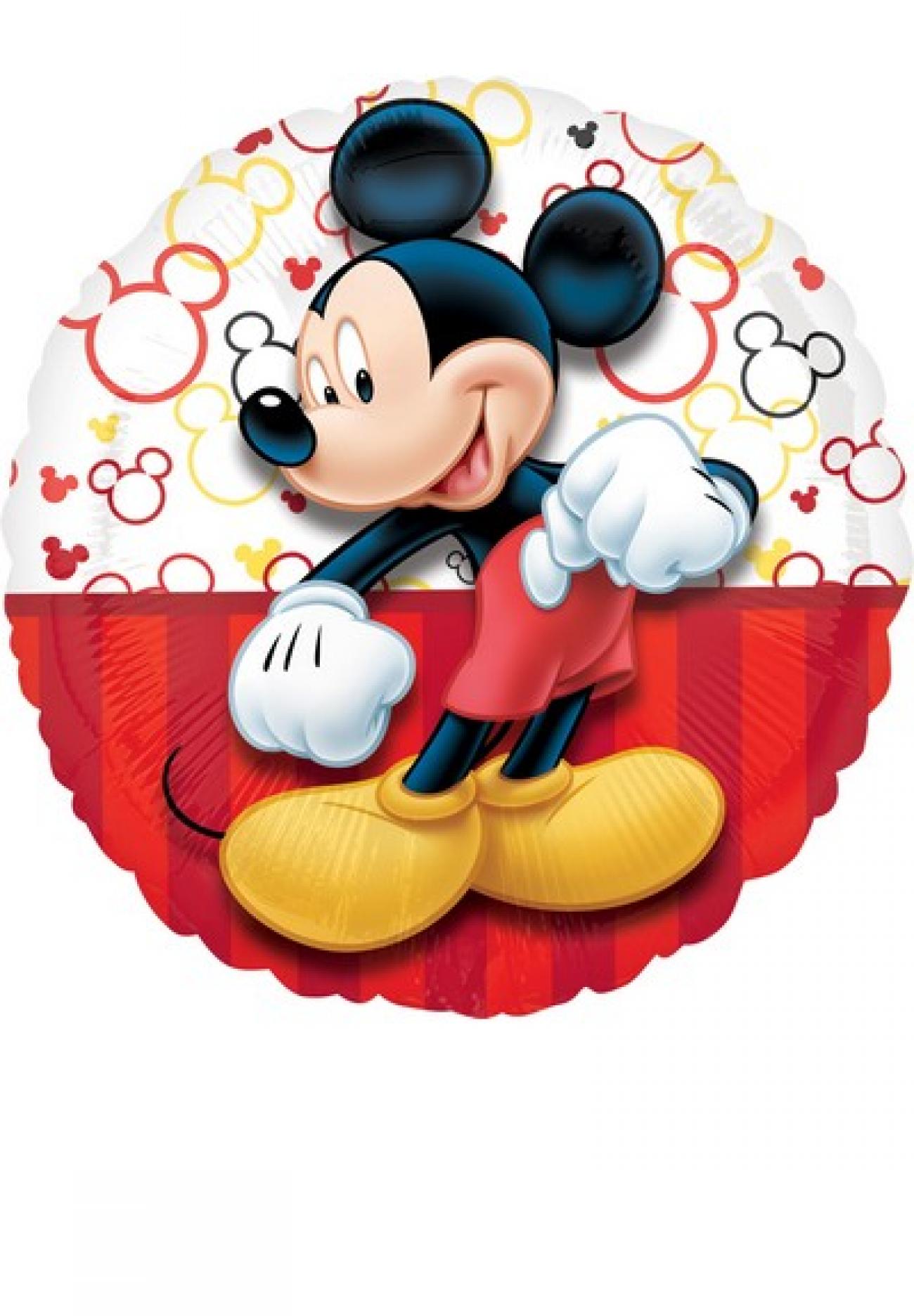 Pallone foil Standard 17" - 42 cm Mickey Portrait