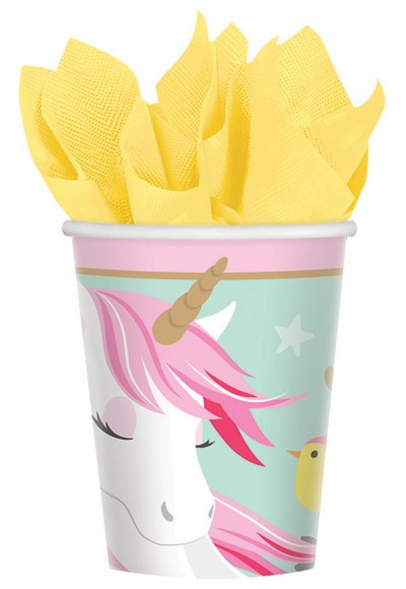 8 Cups Magical Unicorn Paper 250 ml SUP