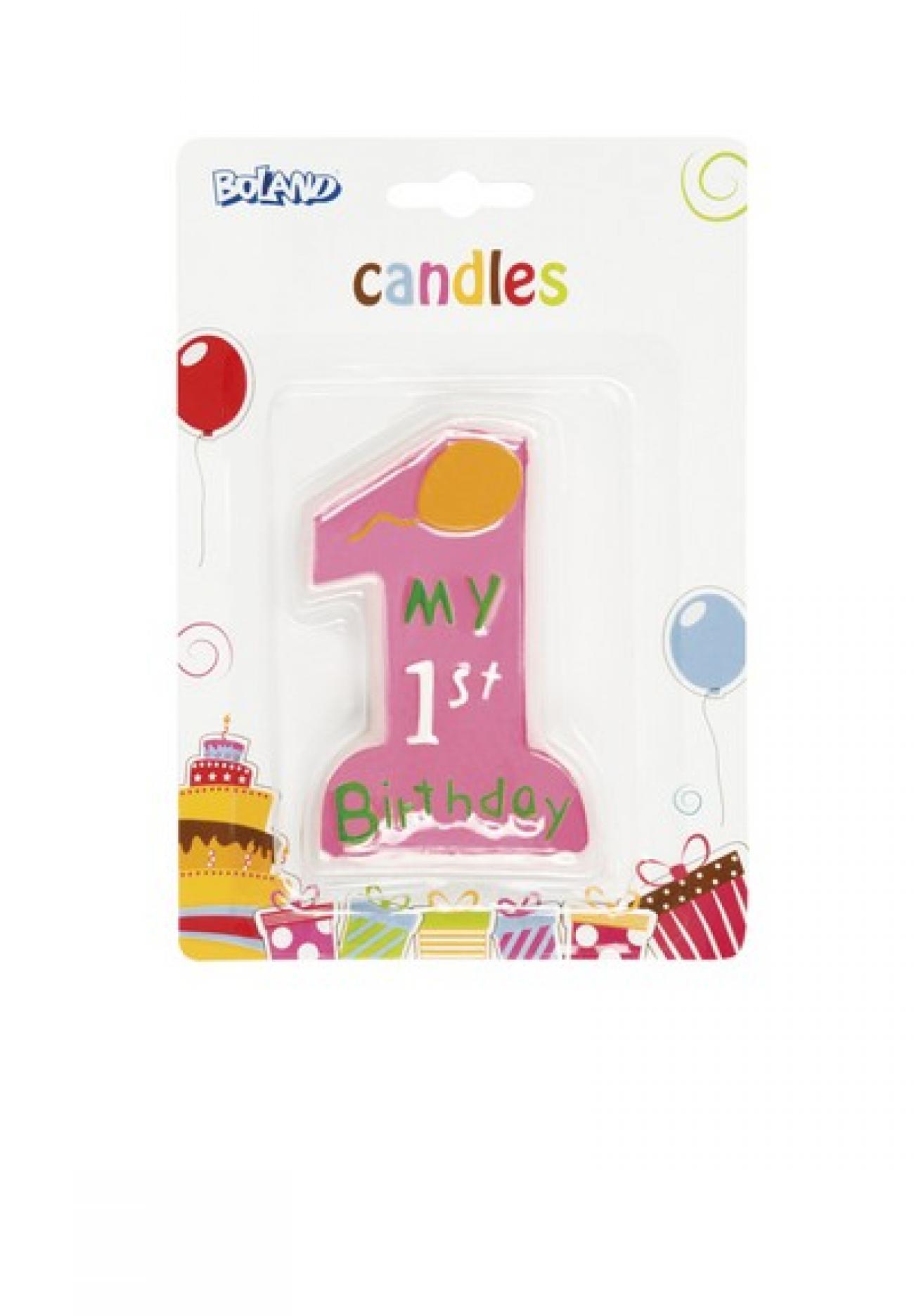 Candela My 1st birthday 12 cm Rosa