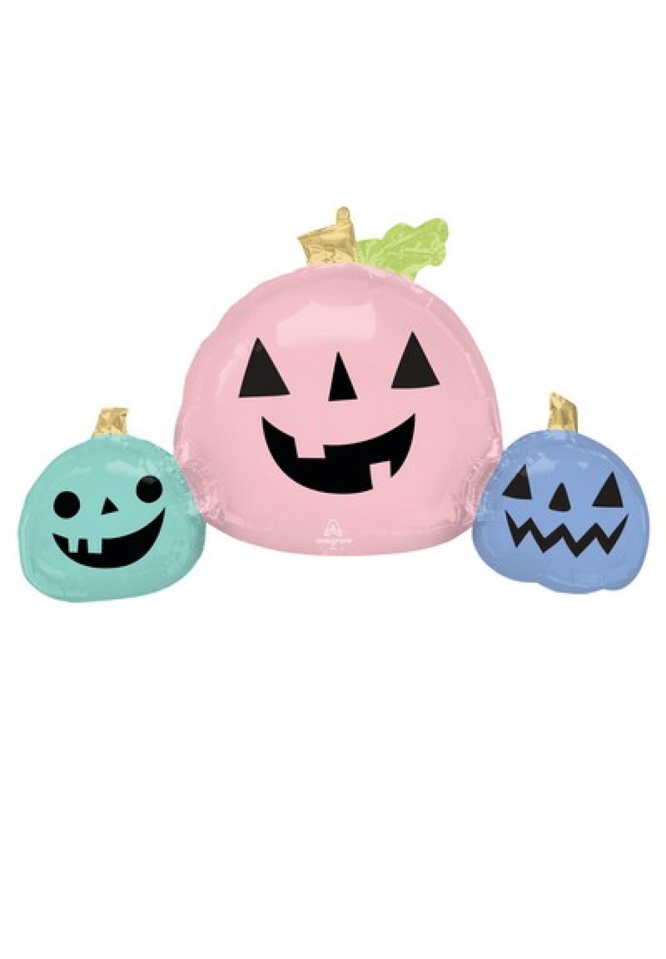 Pallone foil supershape 88 x 55 cm Pastel Halloween Pumpkin