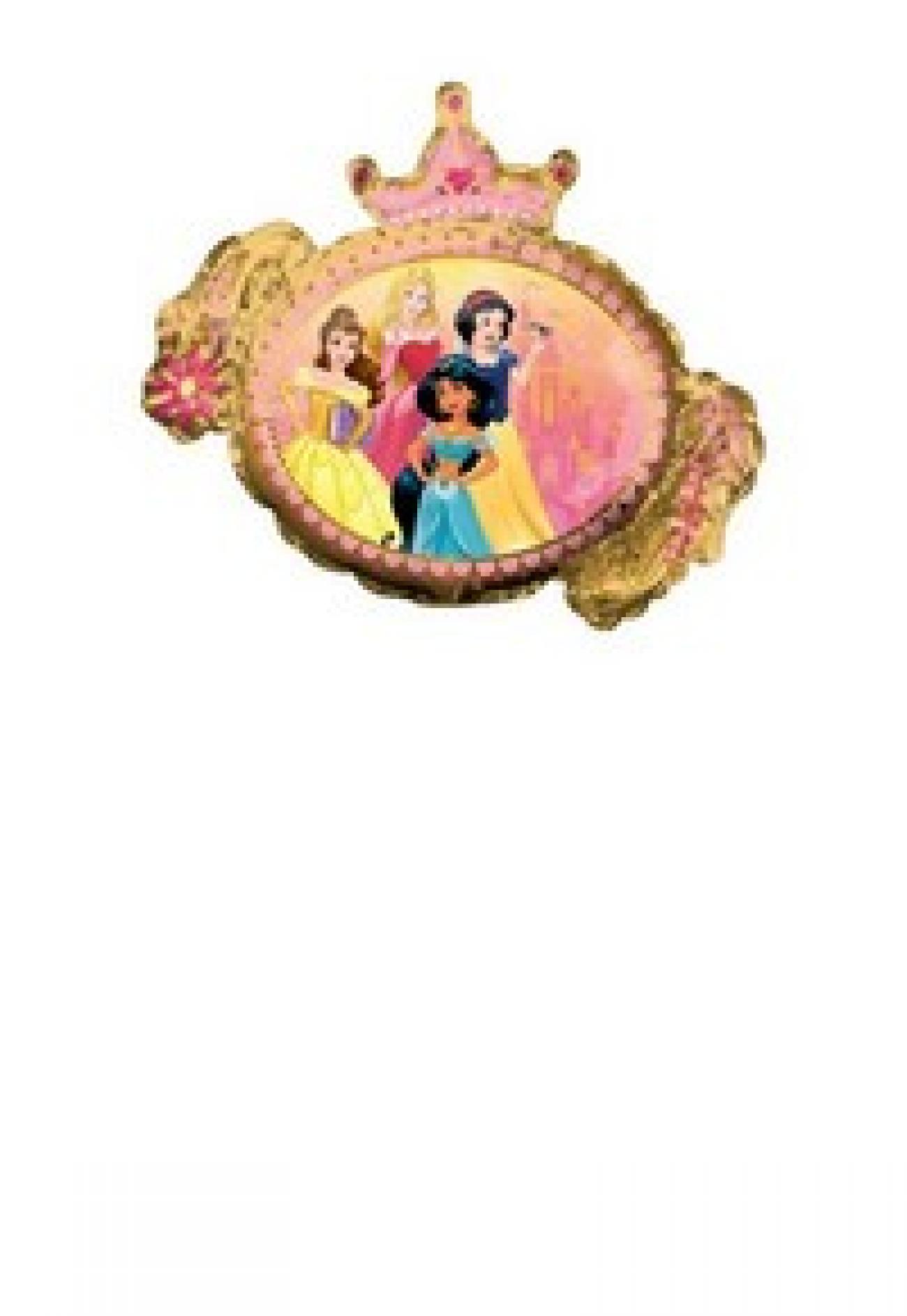 Pallone foil Minishape Principesse Once upon a time - SI GONFIA AD ARIA