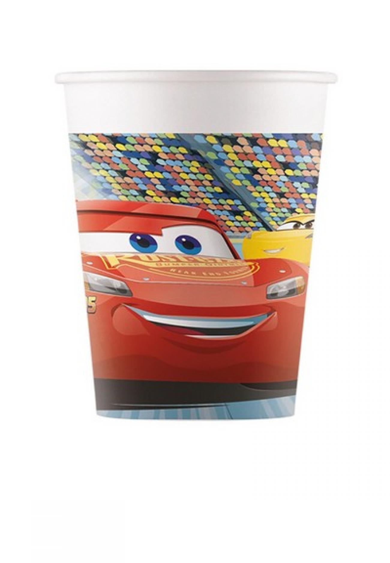 Bicchiere carta 200 ml Cars 3 SUP 8pz