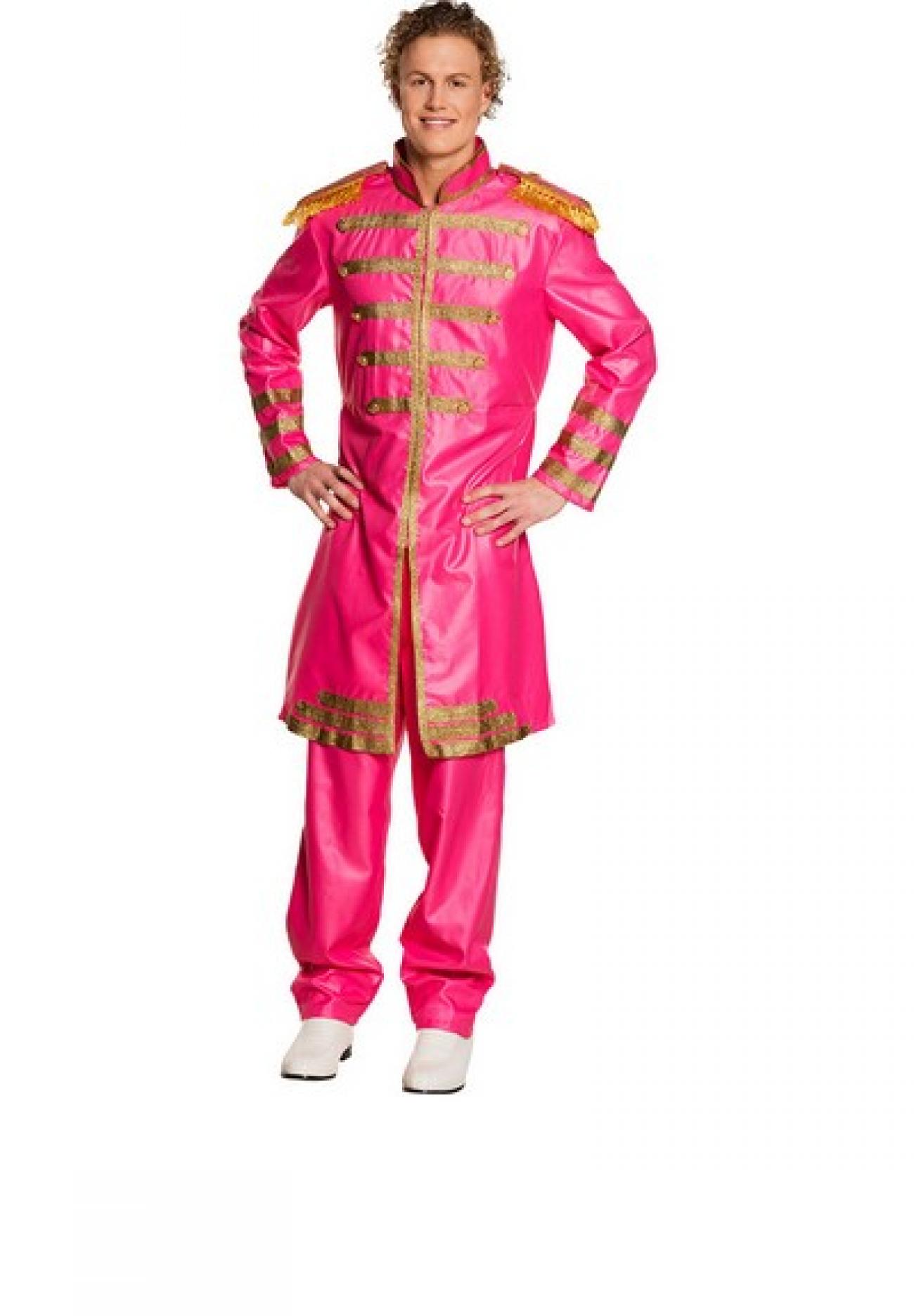 Costume adulto Pop sergeant pink Tg. 50-52