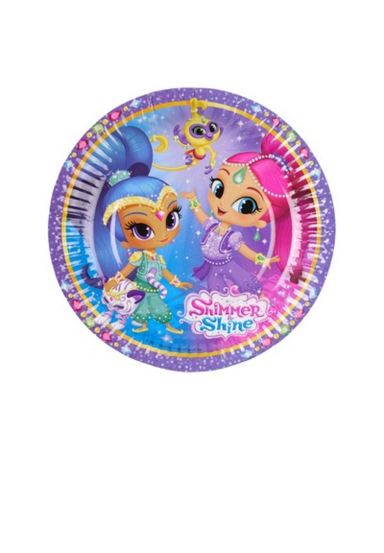 Piatto 18 cm Shimmer & Shine - 8 pezzi