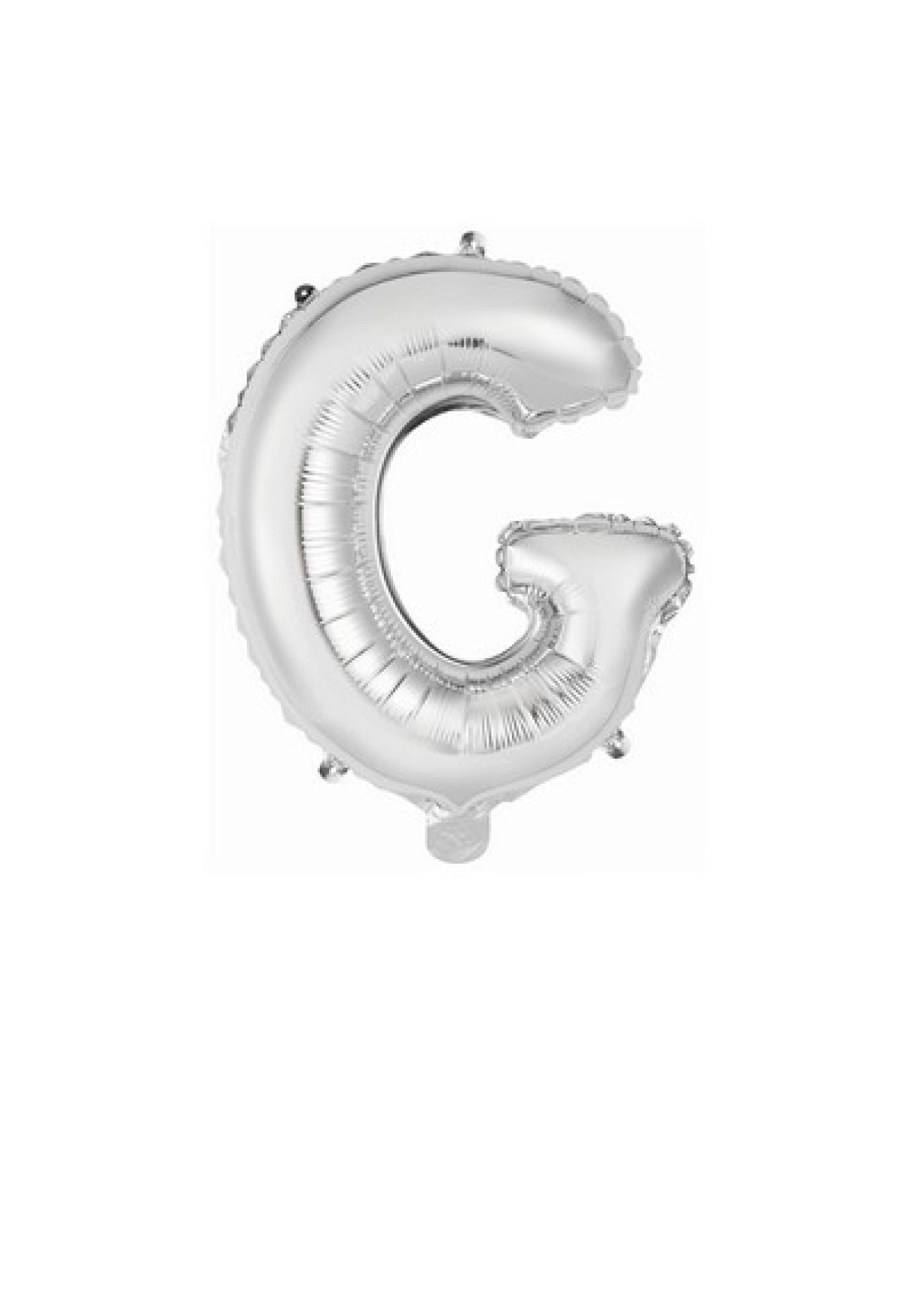 Pallone foil 16" - 41 cm Lettera G Argento