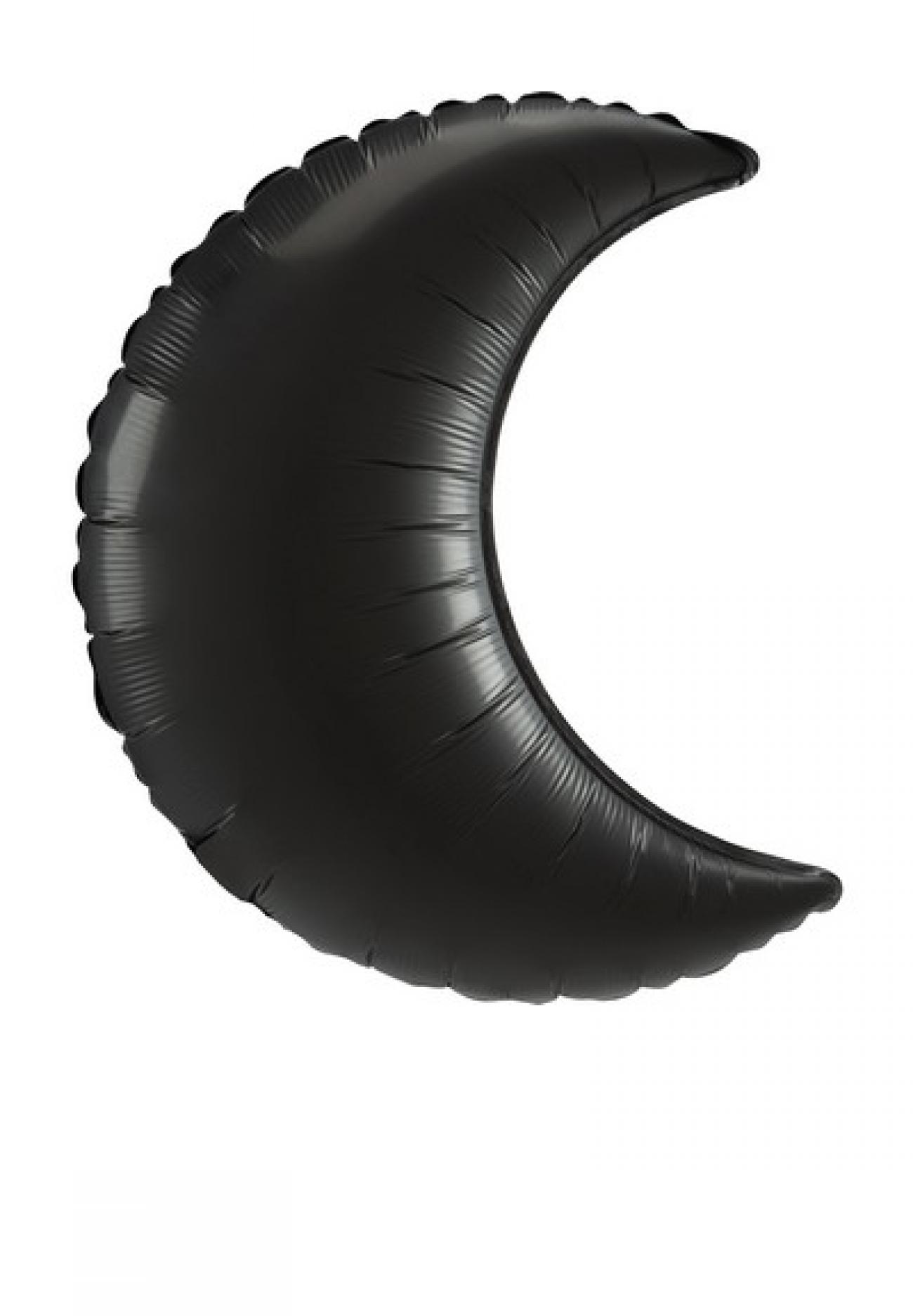 Pallone foil Crescent 35" - 89 cm Nero Satin