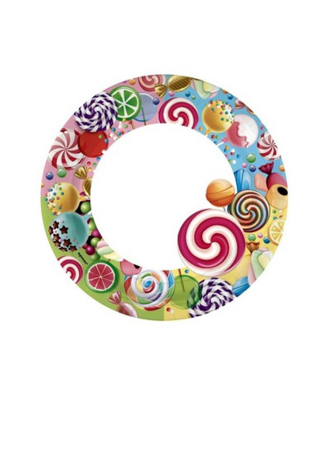 Piatto carta 18 cm Candy - 8 pezzi